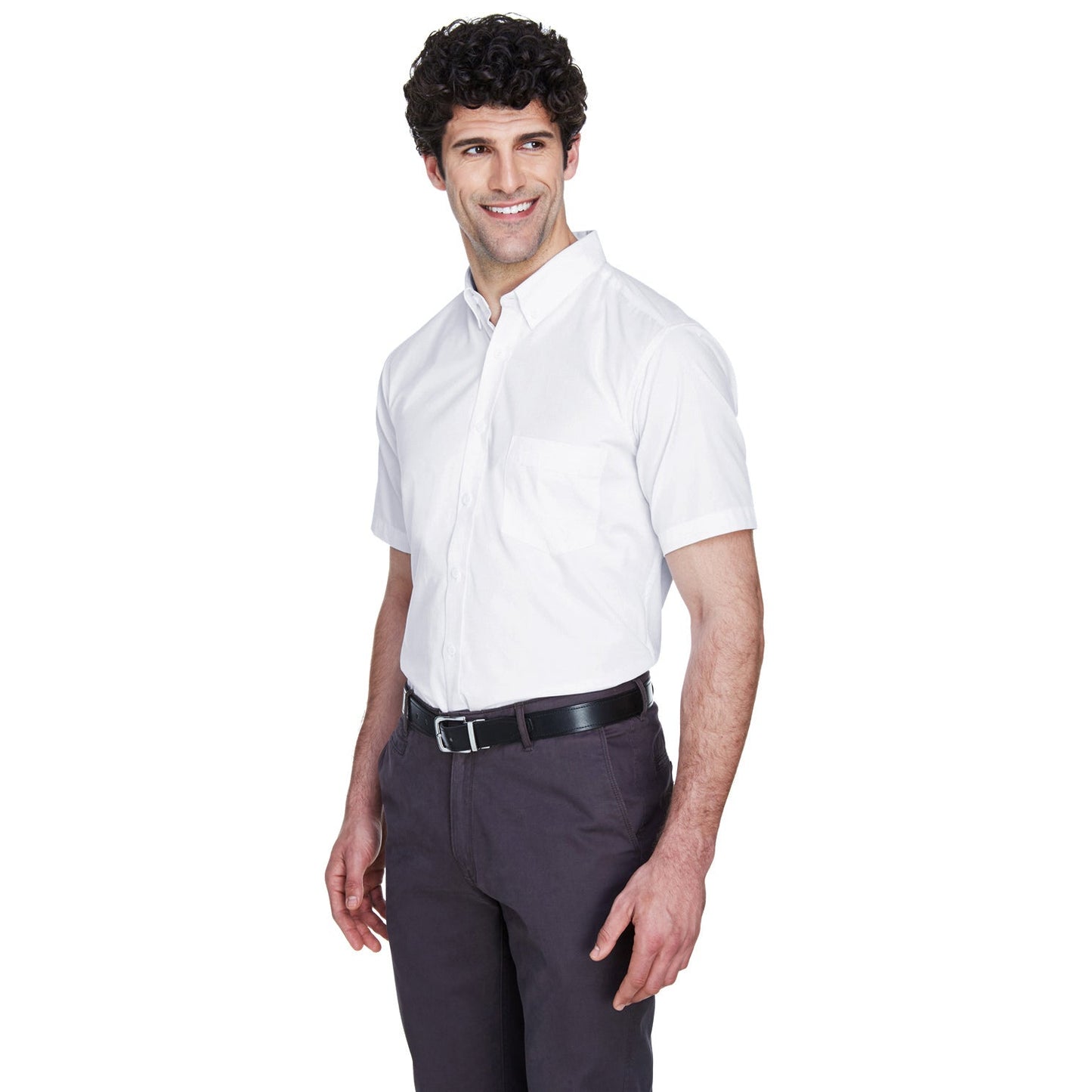 Black Button Up Shirts - Core 365 - Comfortable Twill