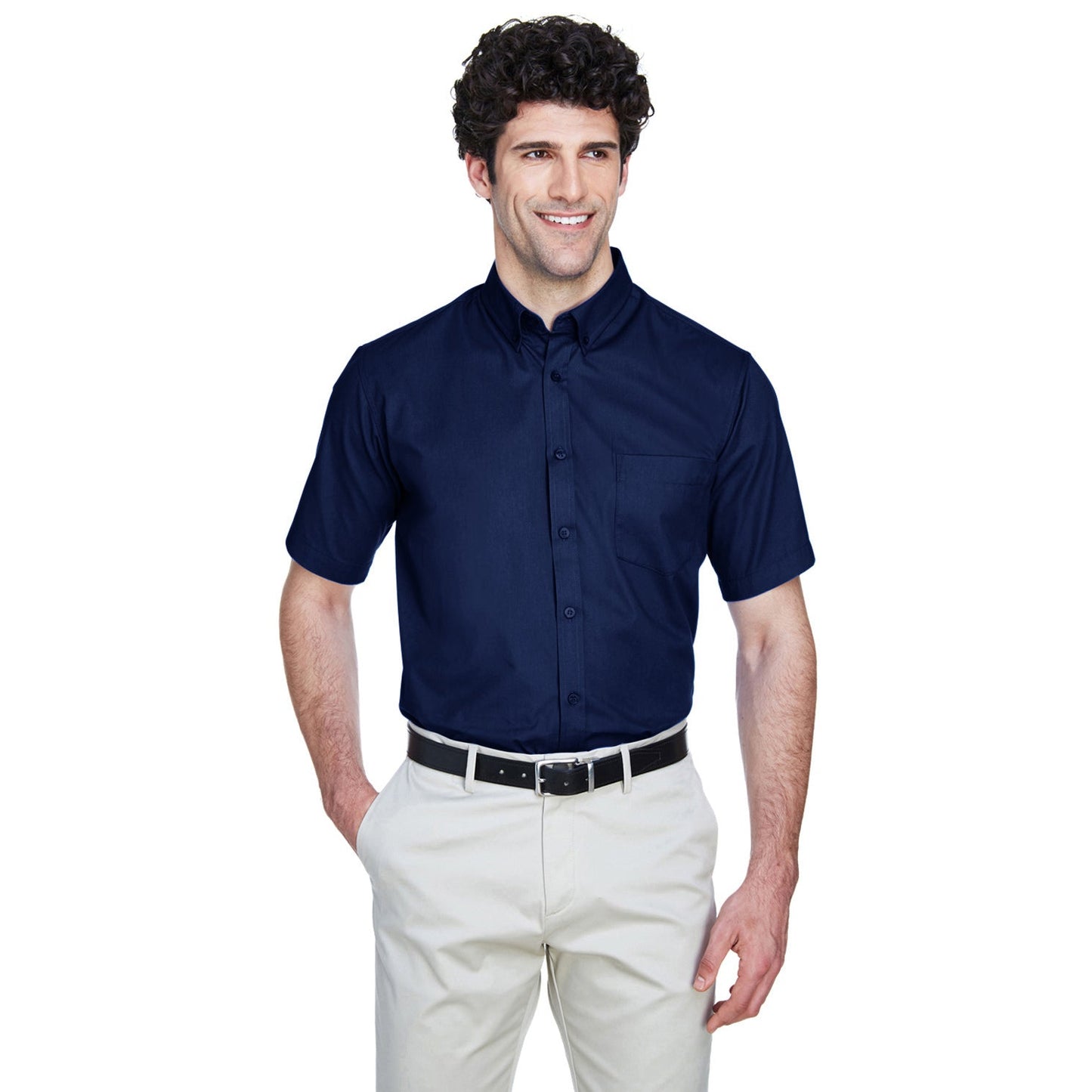Black Button Up Shirt - Core 365 - Stylish Twill