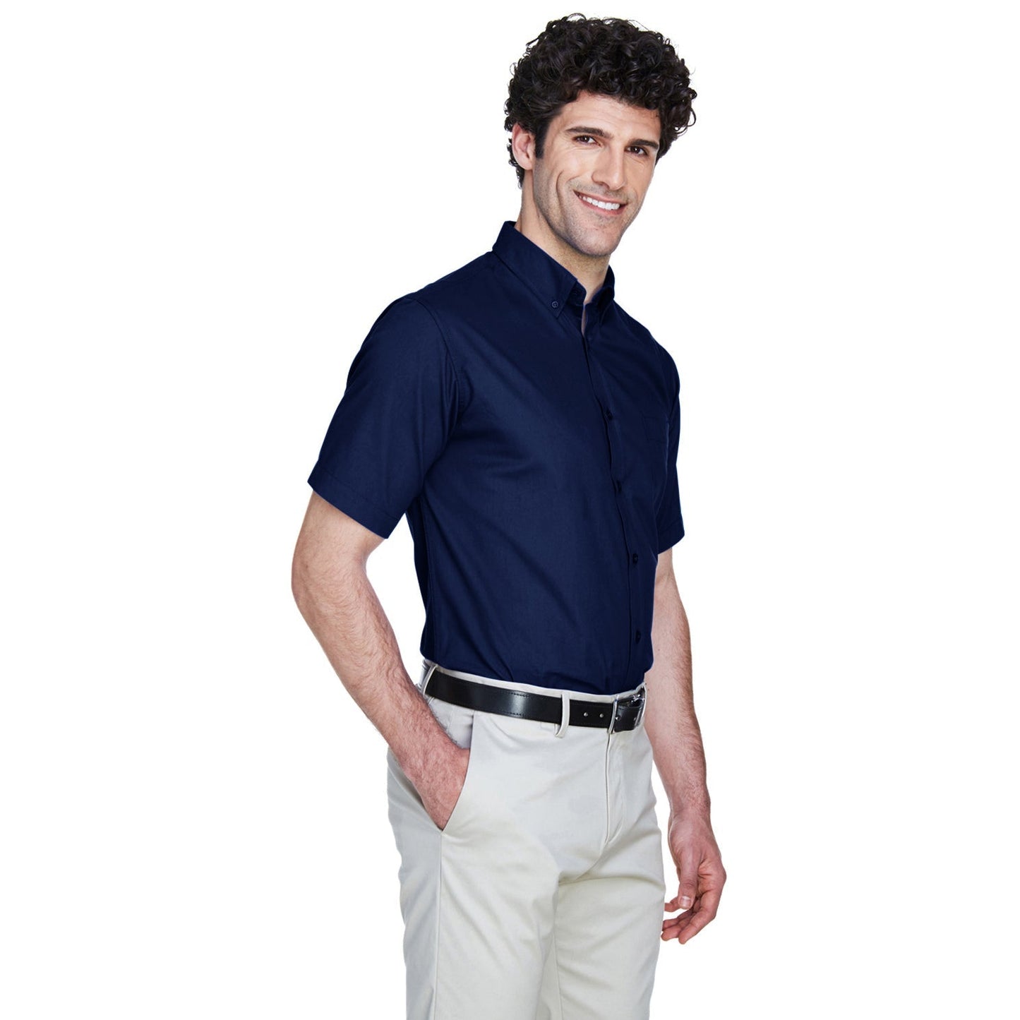 Black Button Up Shirt - Core 365 - Stylish Twill