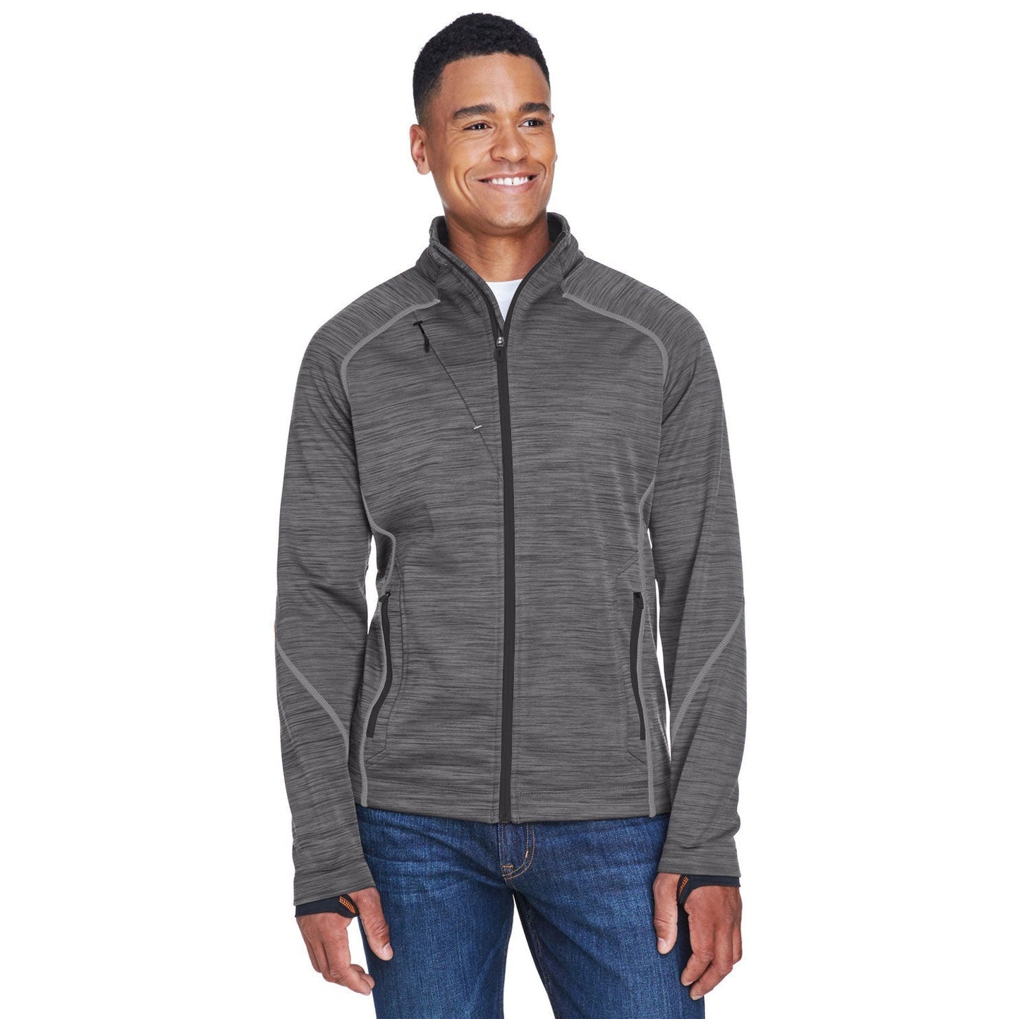 Carbon/Black Jacket - North End - Comfortable Fleece - Stylish