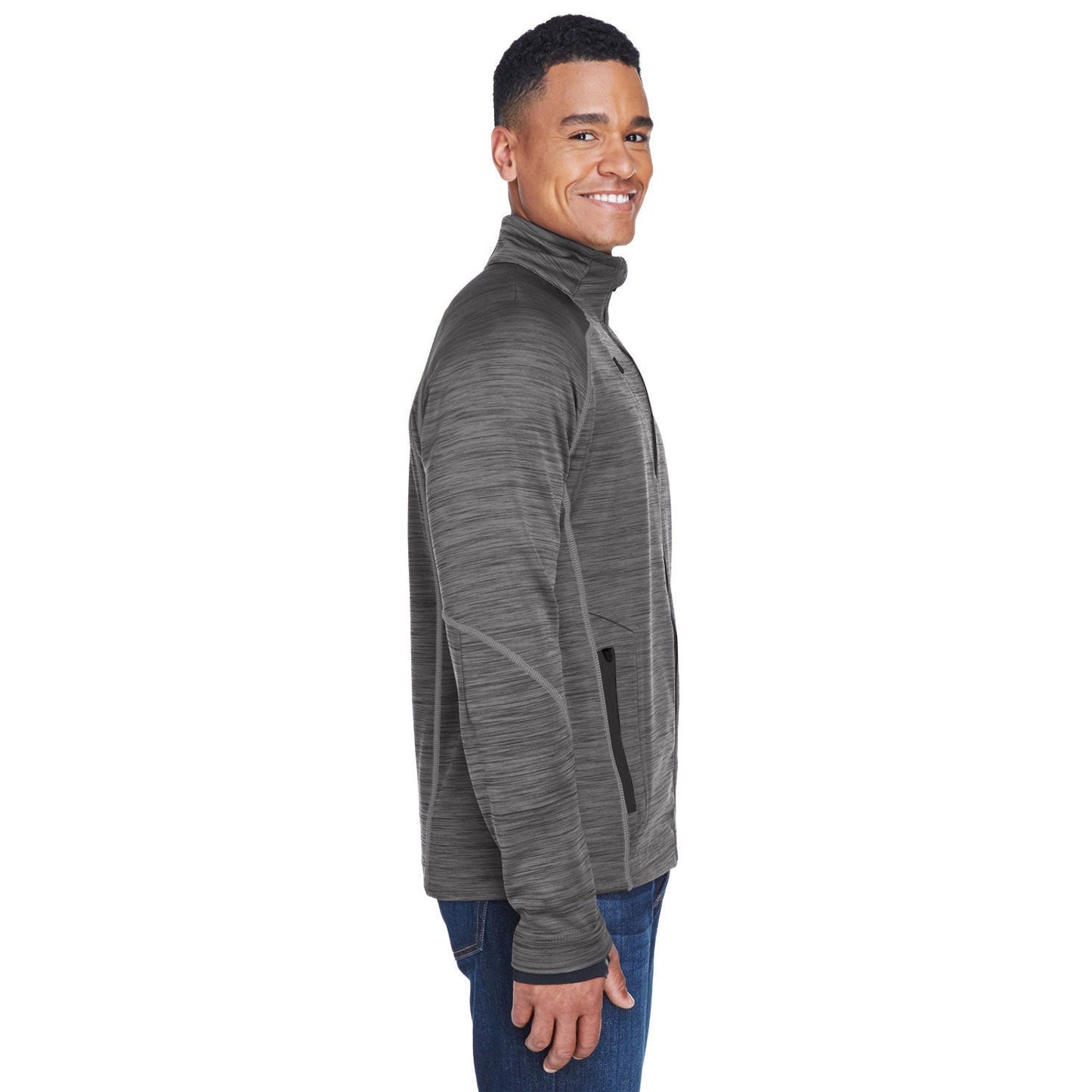 Carbon/Black Jacket - North End - Comfortable Fleece - Stylish