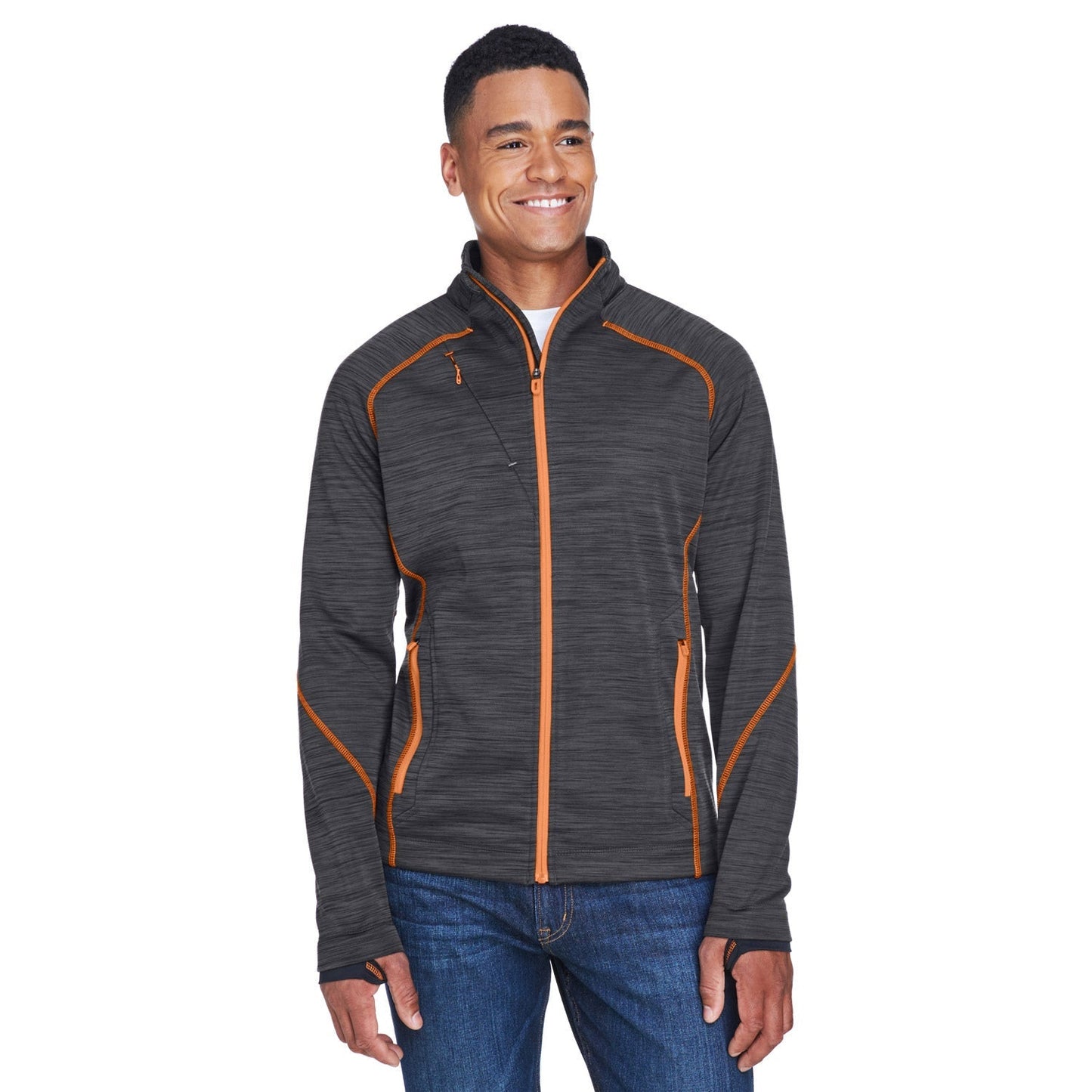 Carbon/Black Jacket - North End - Comfortable Fleece - Stylish