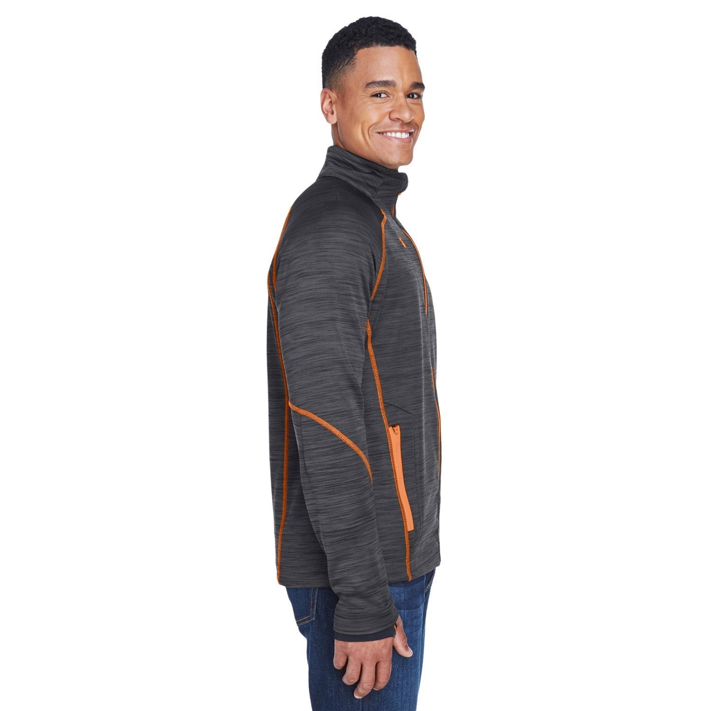 Carbon/Black Jacket - North End - Comfortable Fleece - Stylish