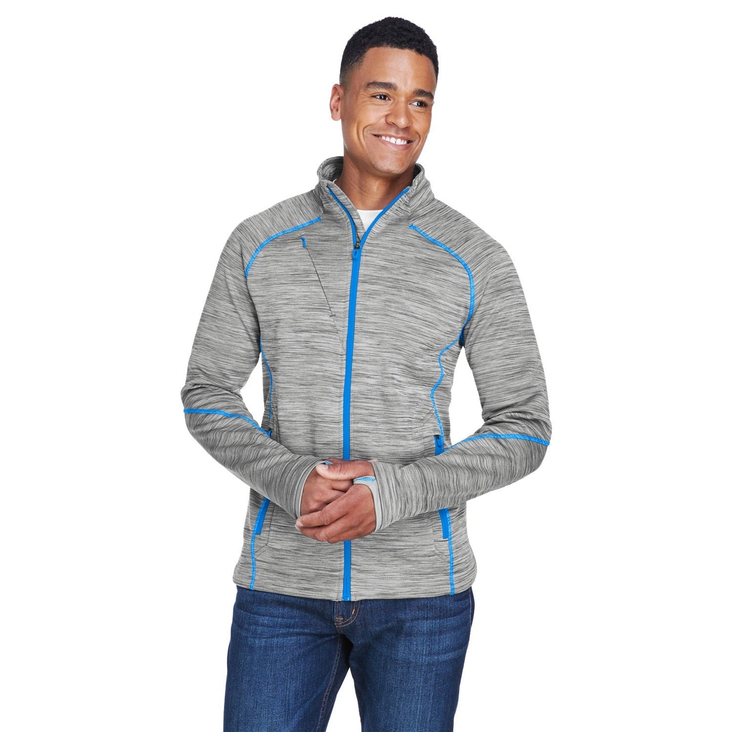 Carbon/Black Jacket - North End - Comfortable Fleece - Stylish