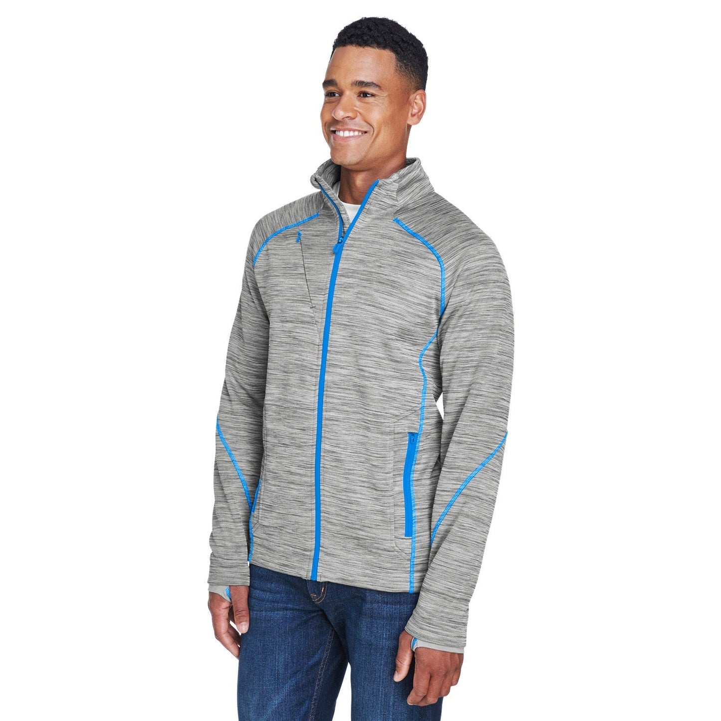 Carbon/Black Jacket - North End - Comfortable Fleece - Stylish