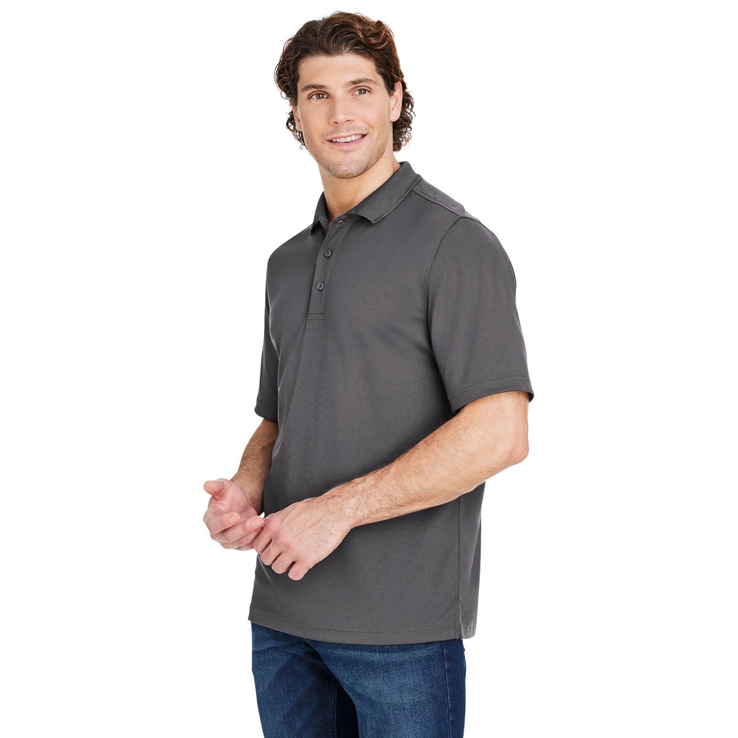 Black Polo Shirt - Core 365 - Snag Resistant Fabric