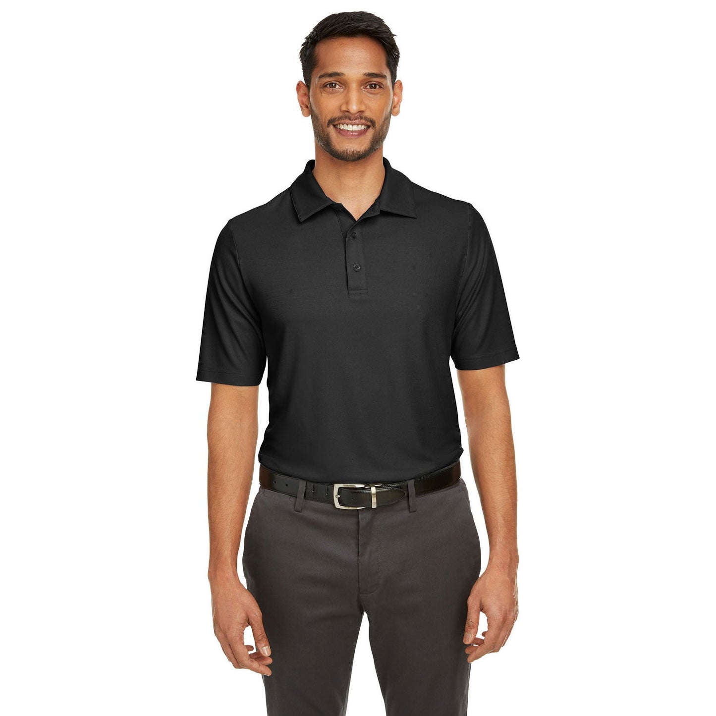 Black Polo Shirt - Core 365 - Soft Performance