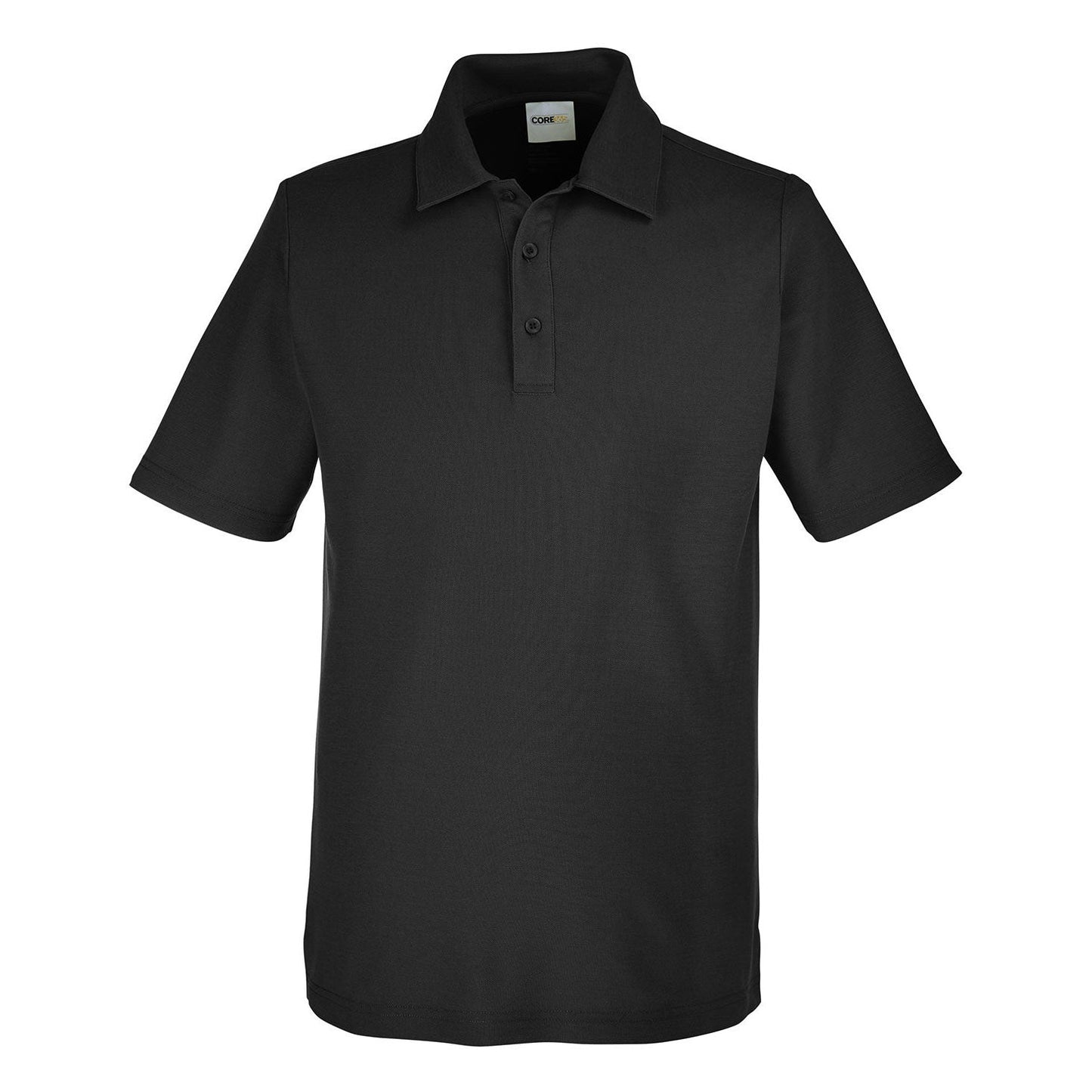 Black Polo Shirt - Core 365 - Soft Performance