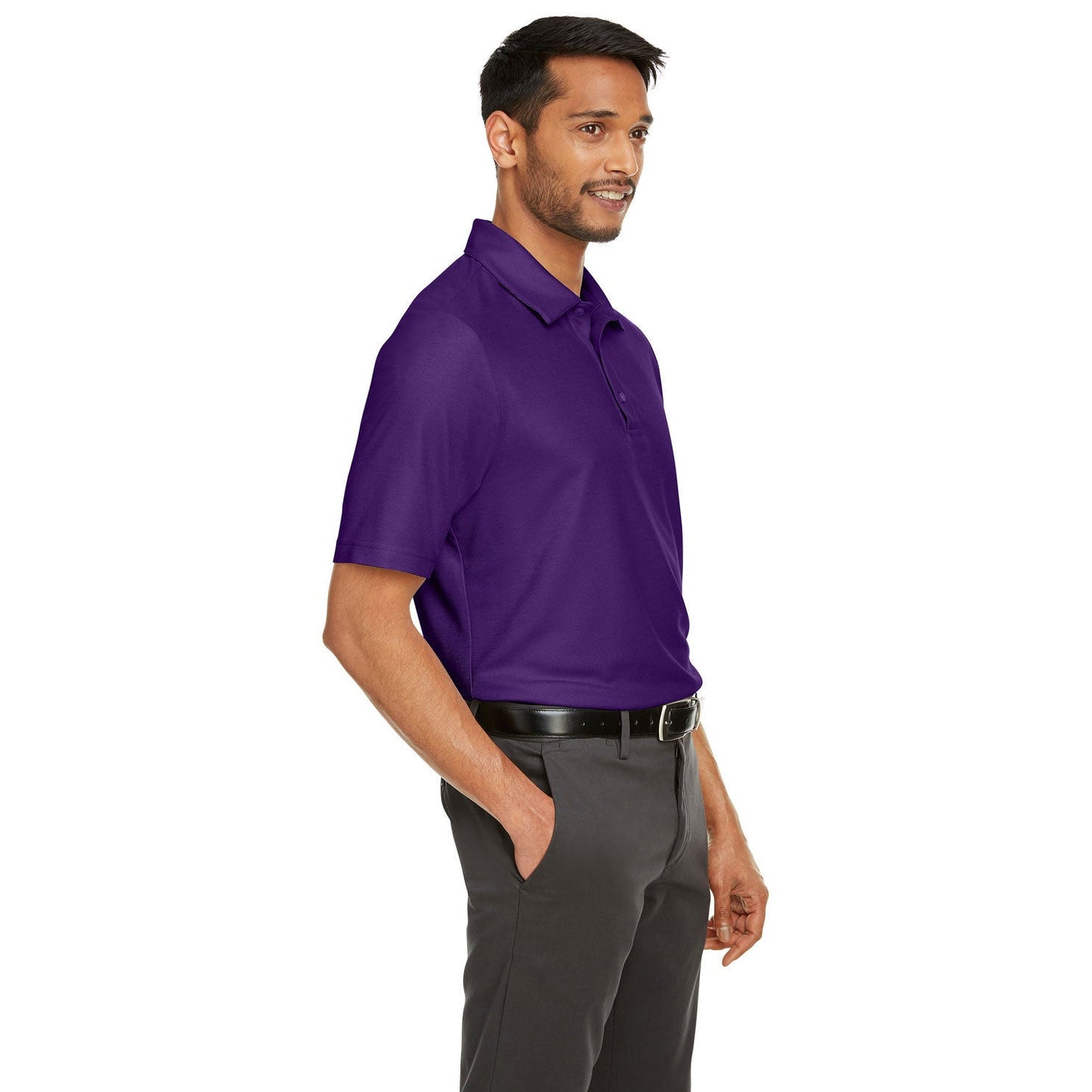 Black Polo Shirt - Core 365 - Soft Performance