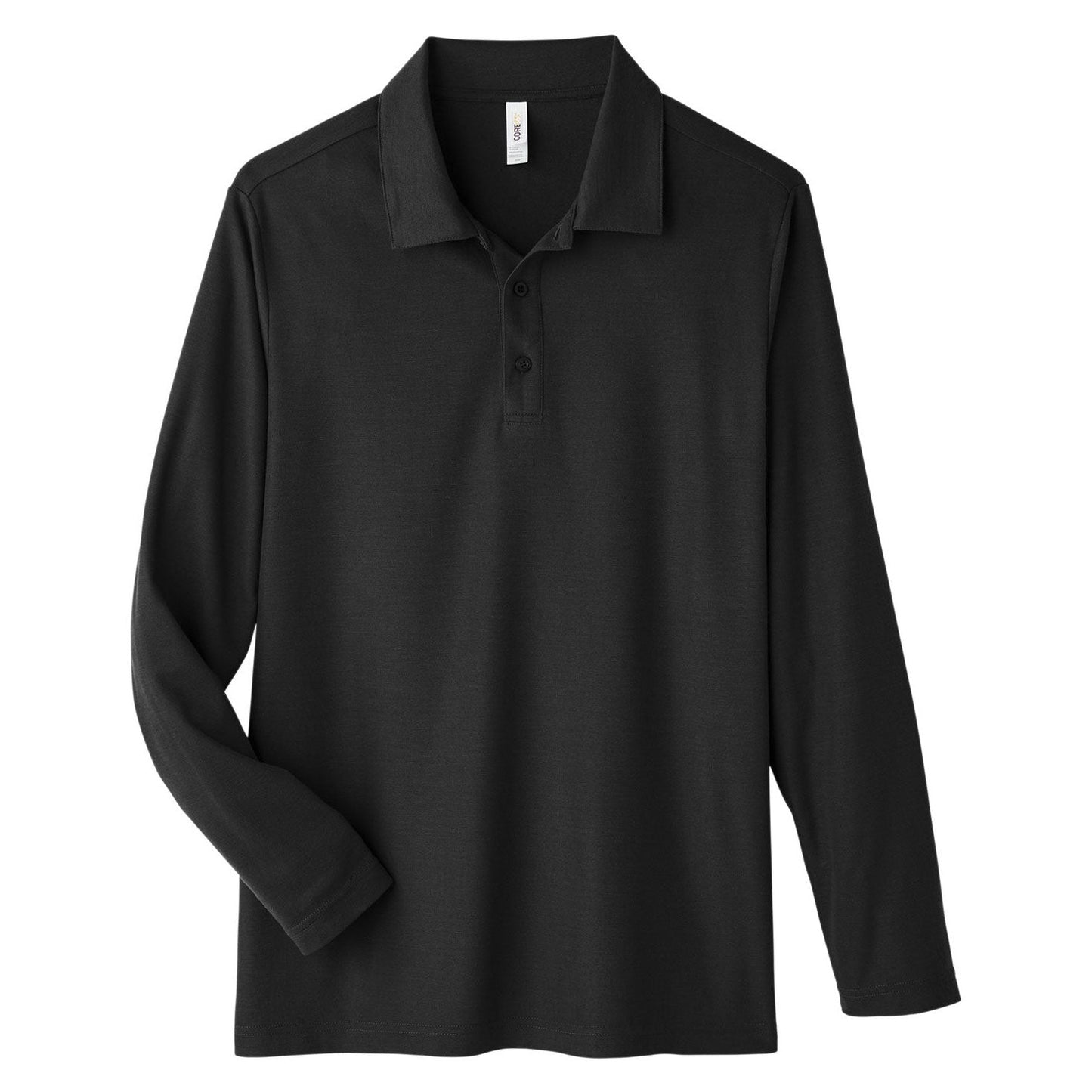 Black Polo Shirt - Core 365 - Moisture-Wicking Tech