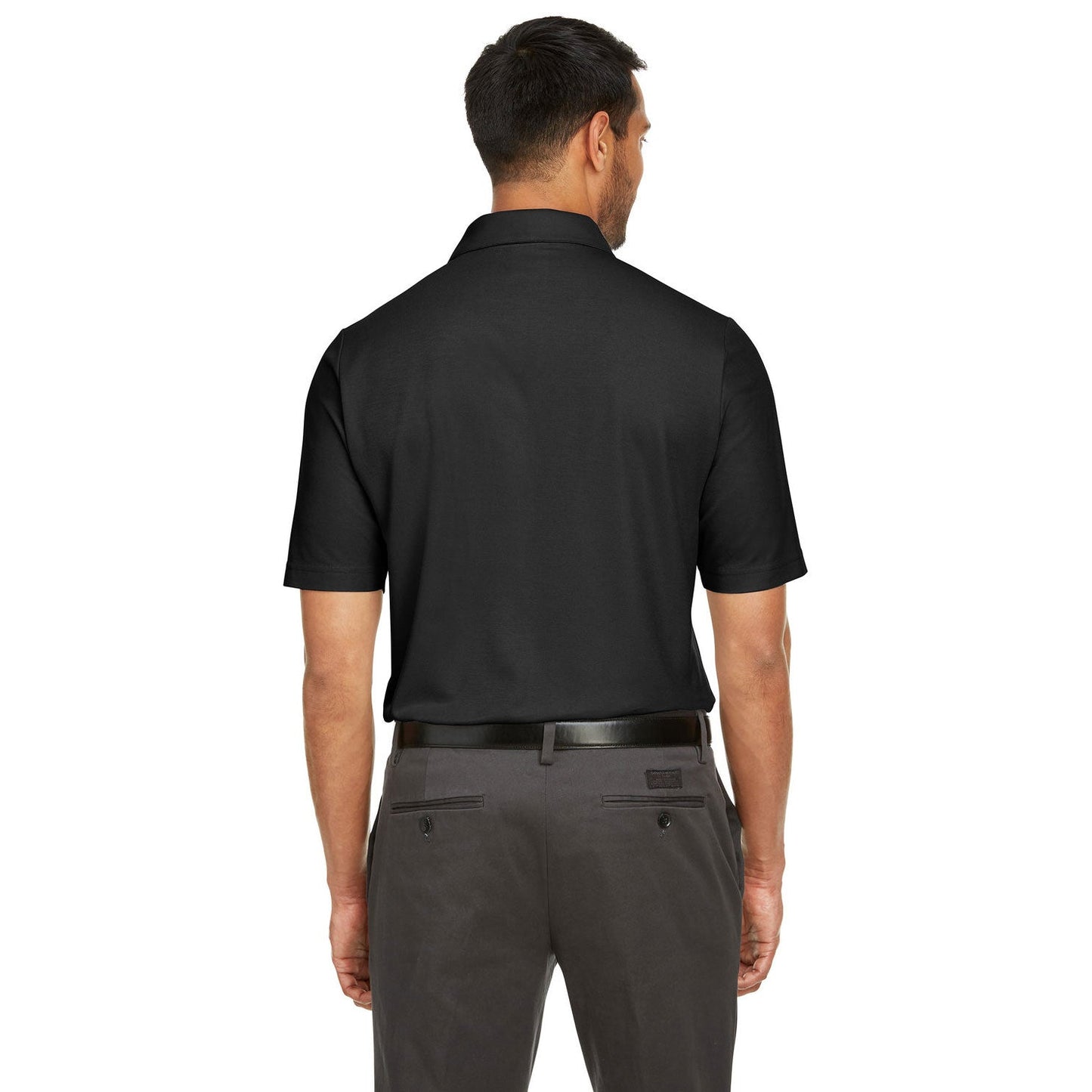 Black Polo Shirt - Core 365 - Soft Fusion Pique