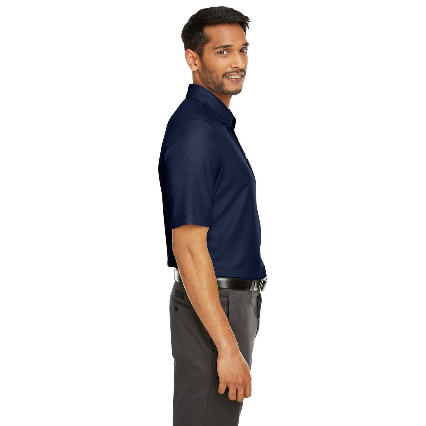 Black Polo Shirt - Core 365 - Soft Fusion Pique