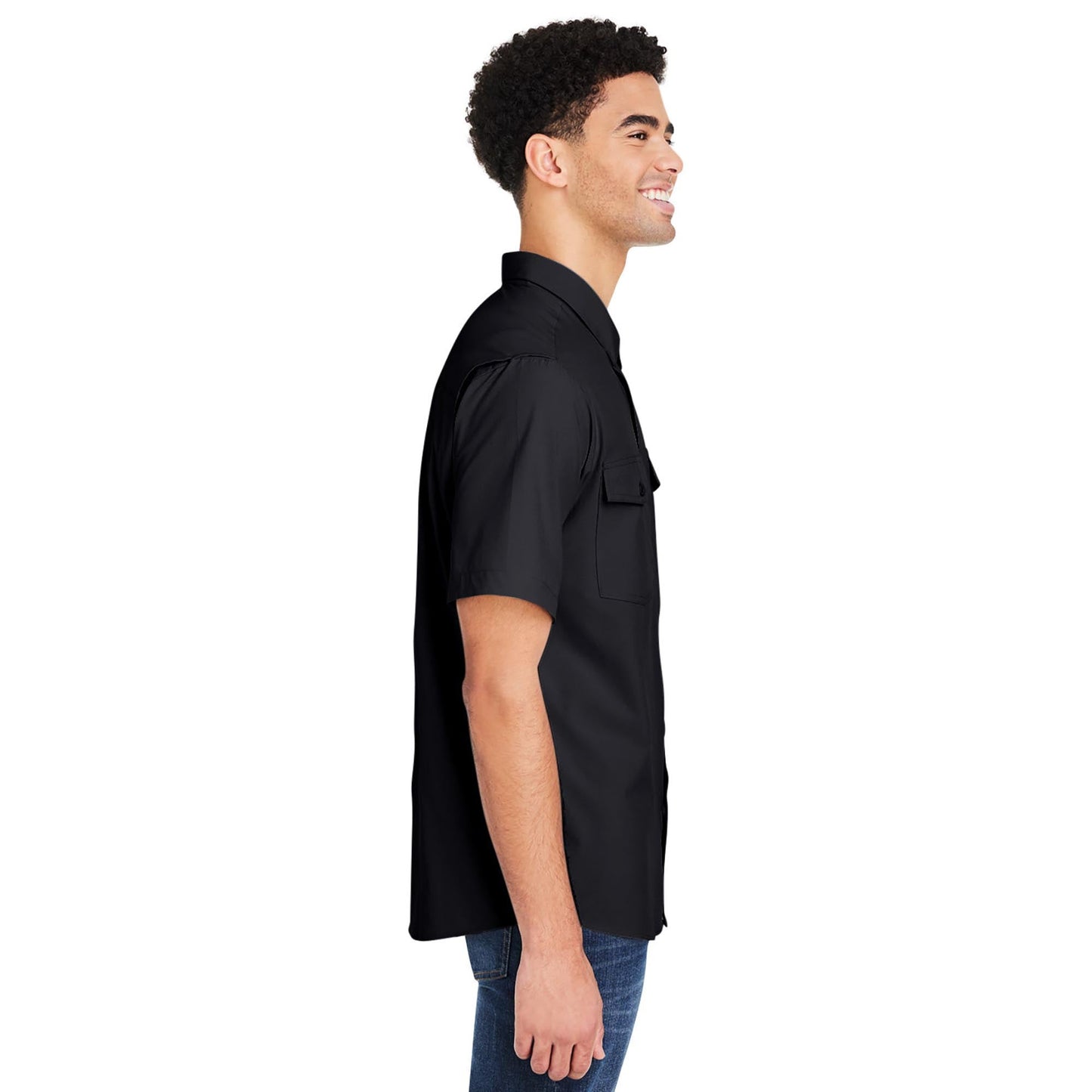 Black Button Up Shirts - Core 365 - Quick Dry Performance