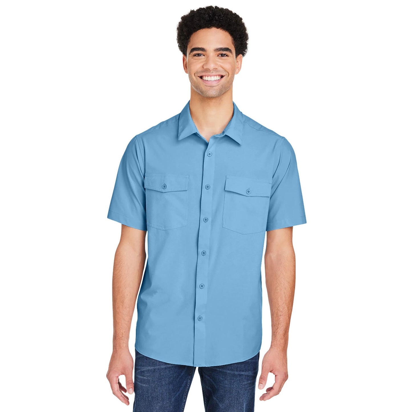 Black Button Up Shirts - Core 365 - Quick Dry Performance