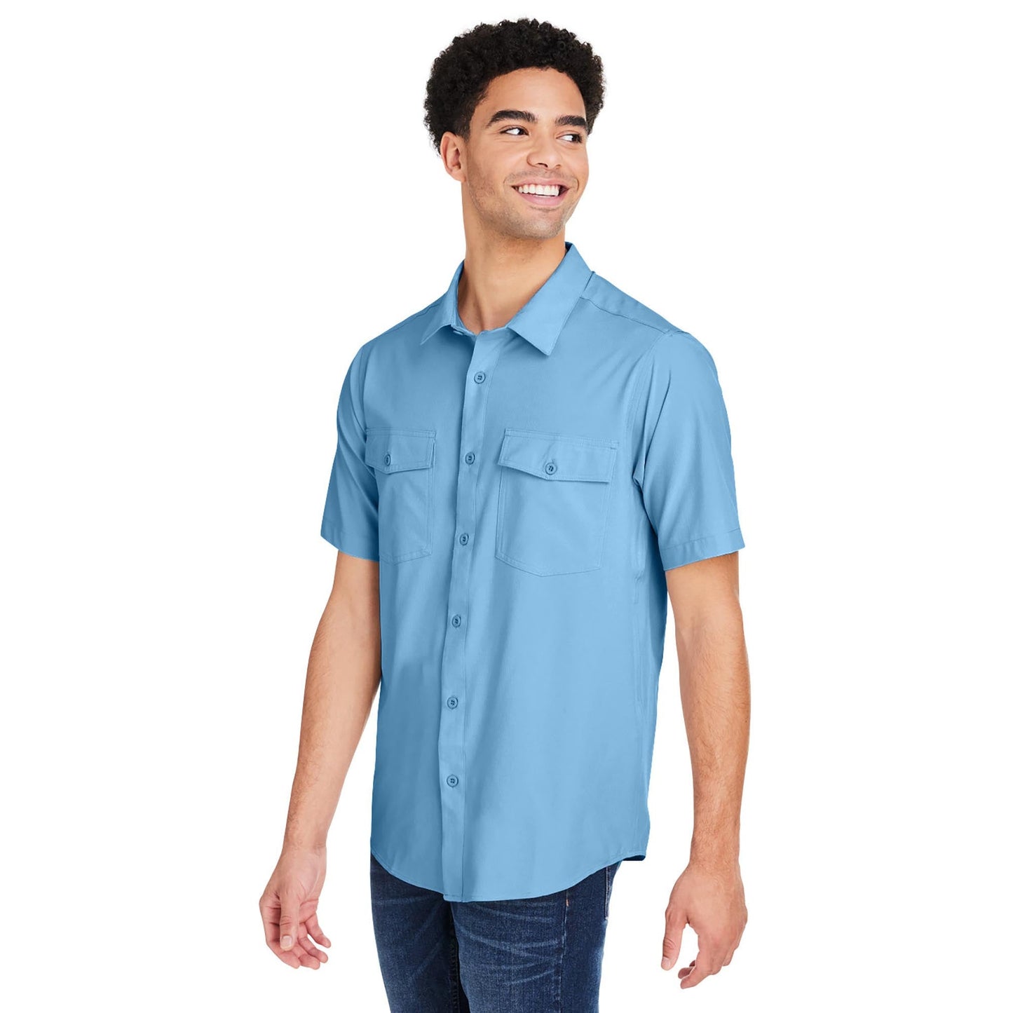 Black Button Up Shirts - Core 365 - Quick Dry Performance
