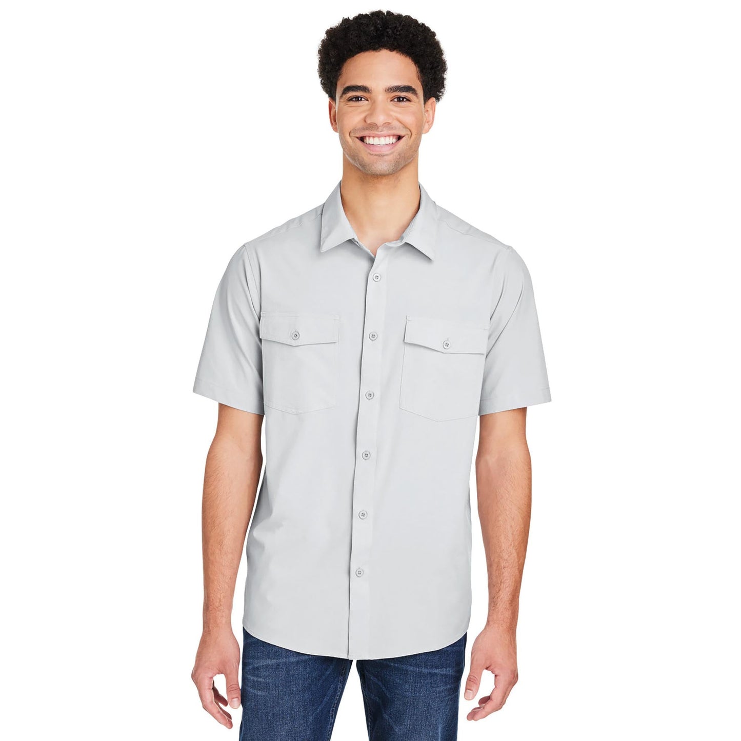 Black Button Up Shirts - Core 365 - Quick Dry Performance