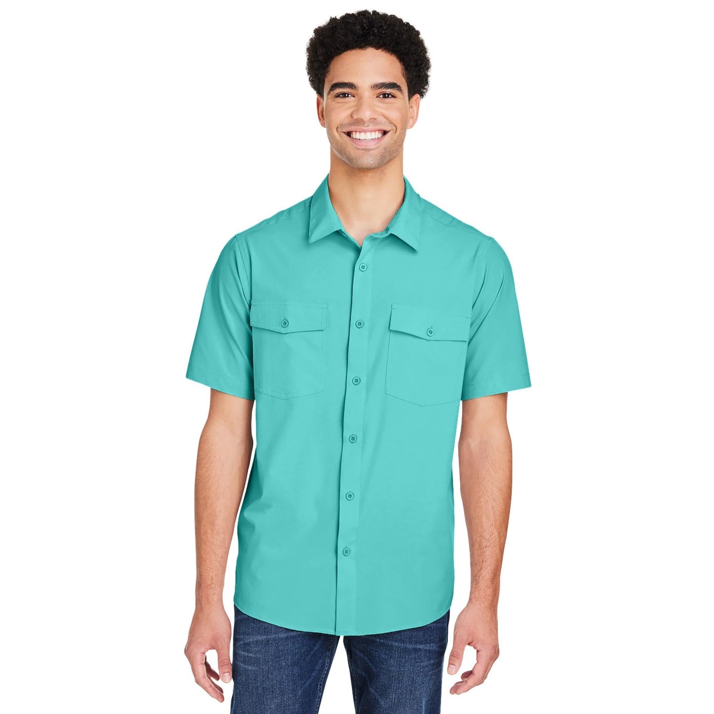 Black Button Up Shirts - Core 365 - Quick Dry Performance