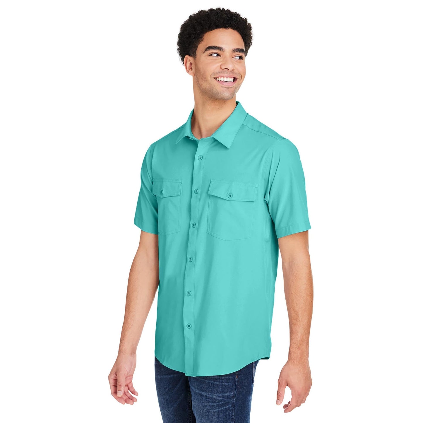 Black Button Up Shirts - Core 365 - Quick Dry Performance