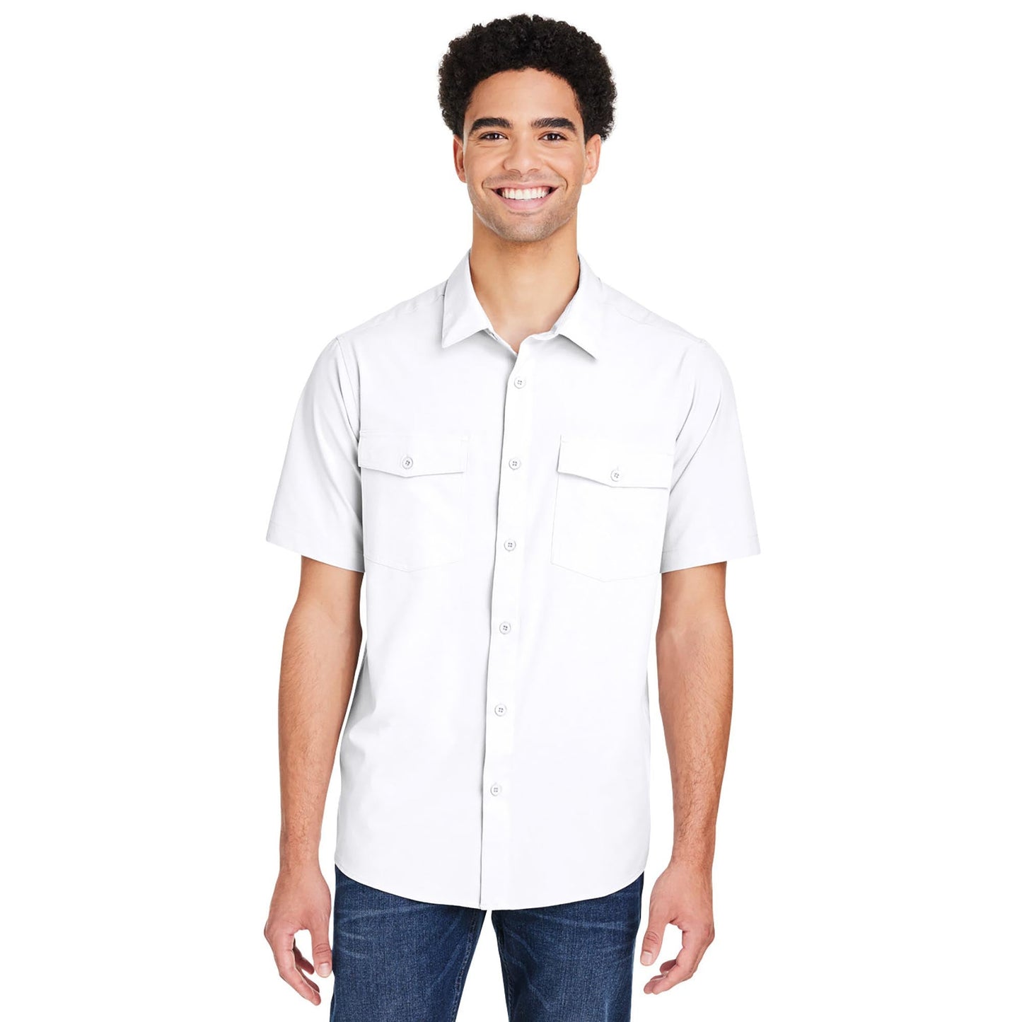 Black Button Up Shirts - Core 365 - Quick Dry Performance