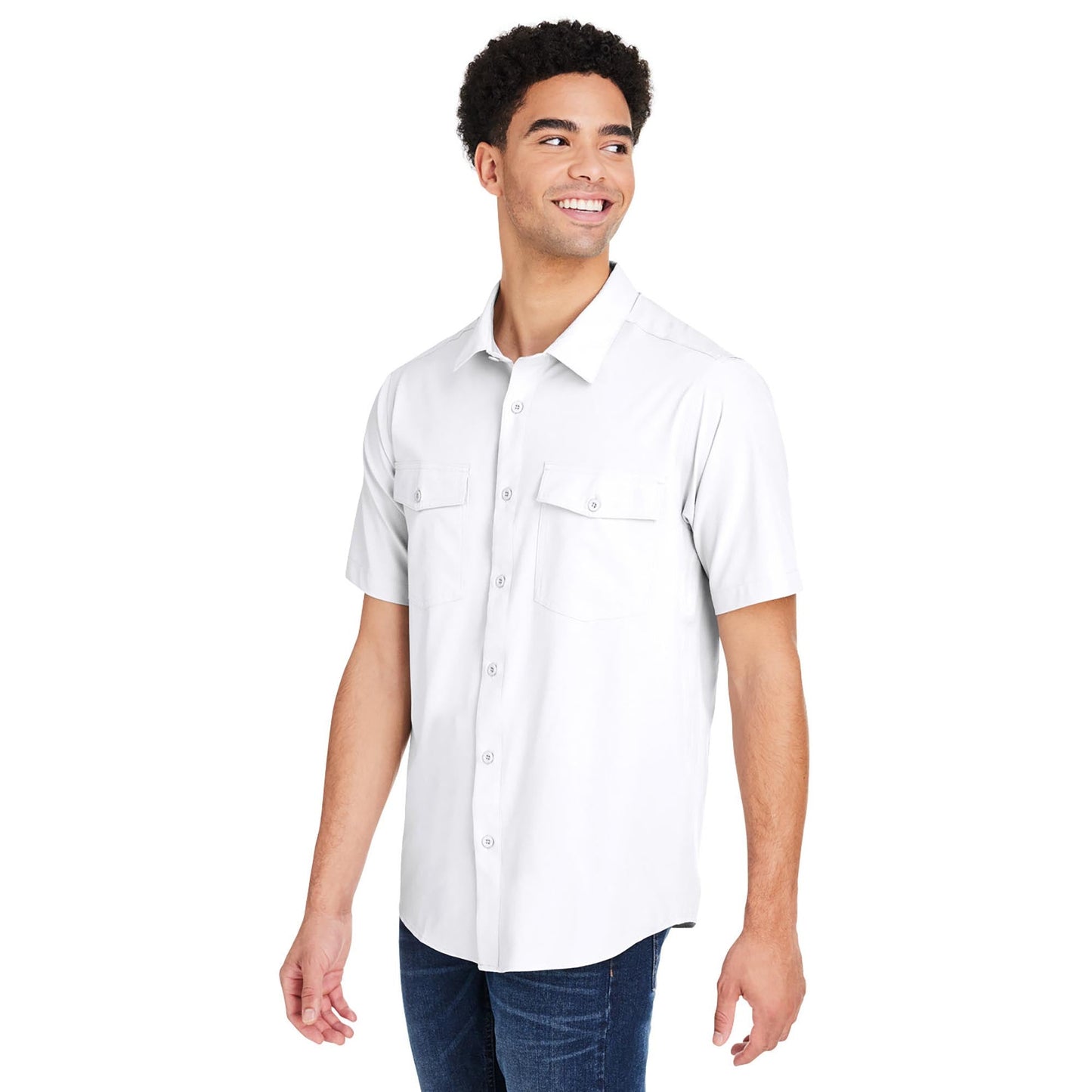 Black Button Up Shirts - Core 365 - Quick Dry Performance