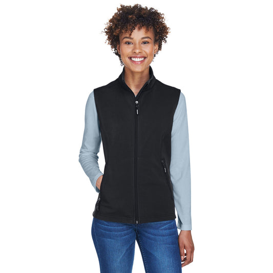 Black Vests - Core 365 - Fleece Soft Shell