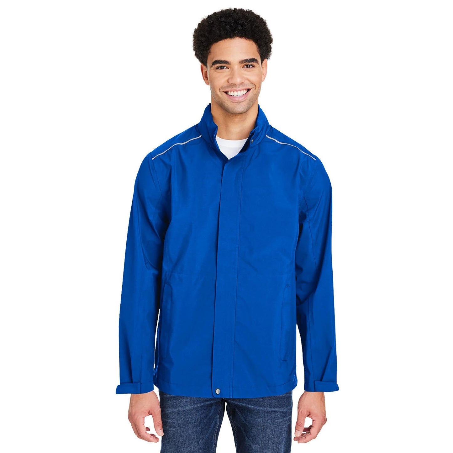 Black Packable Jacket - Core 365 - Waterproof Design