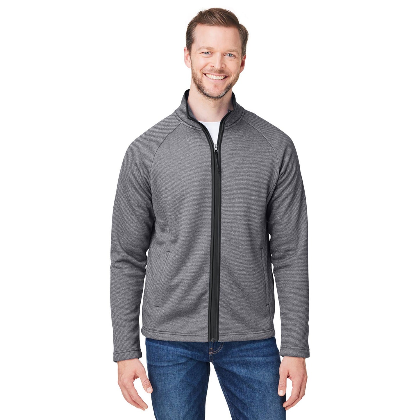 Black/White Jacket - Core 365 - Comfortable Knit