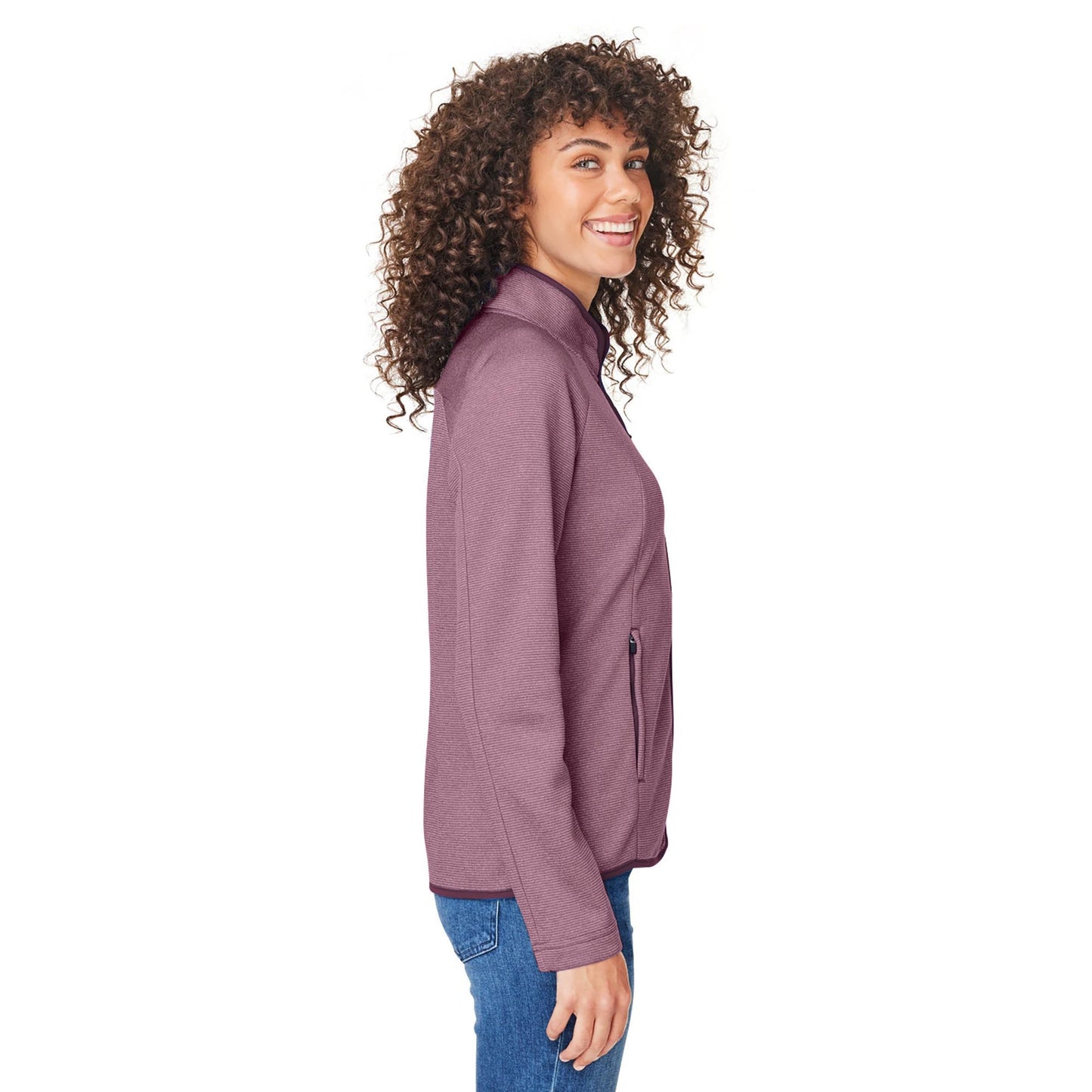 Black/White Jackets - Core 365 - Heathered Stripe Design