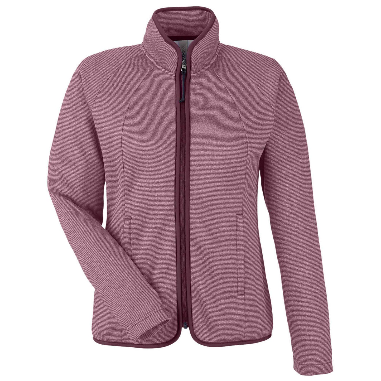 Black/White Jackets - Core 365 - Heathered Stripe Design