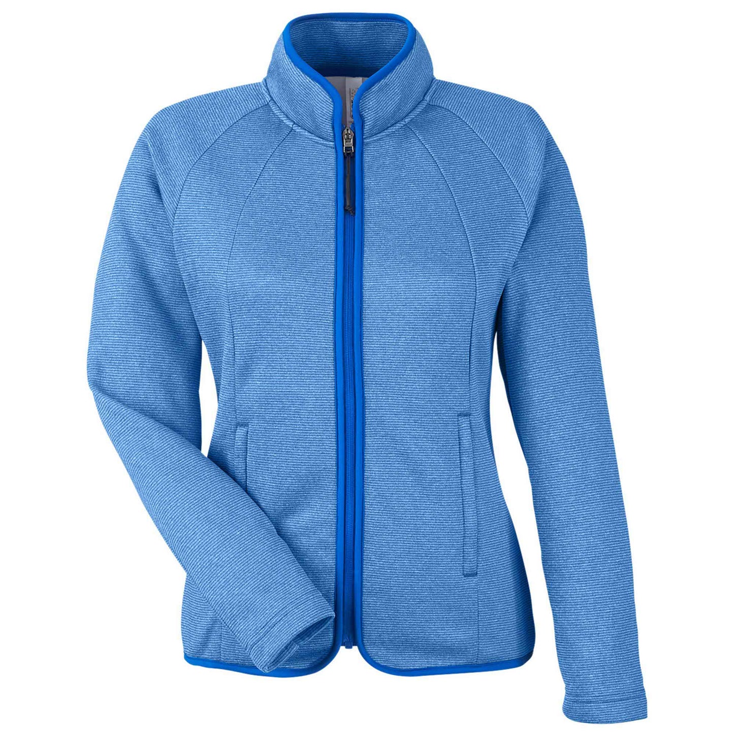 Black/White Jackets - Core 365 - Heathered Stripe Design