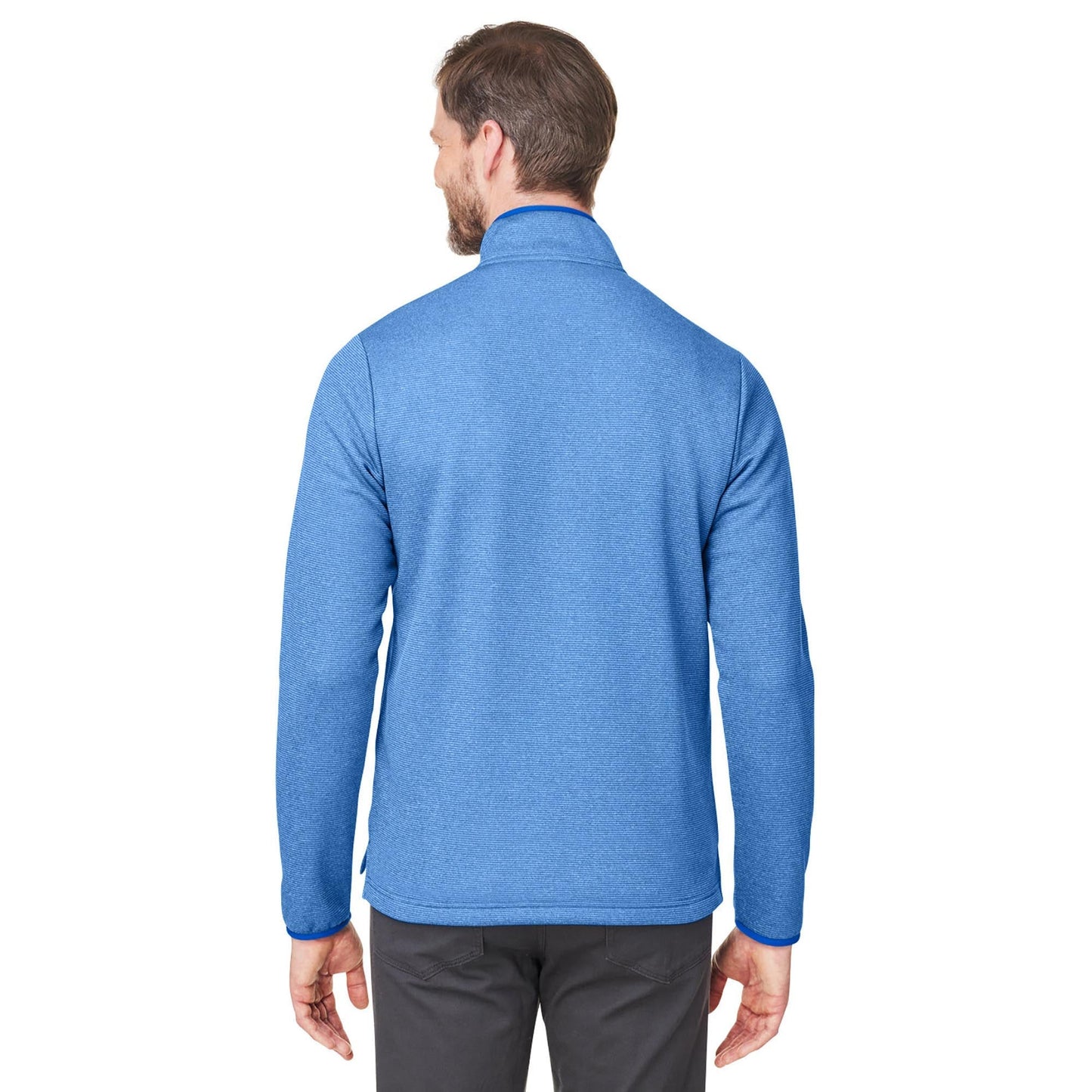 Black/White Jacket - Core 365 - Heathered Stripe Design
