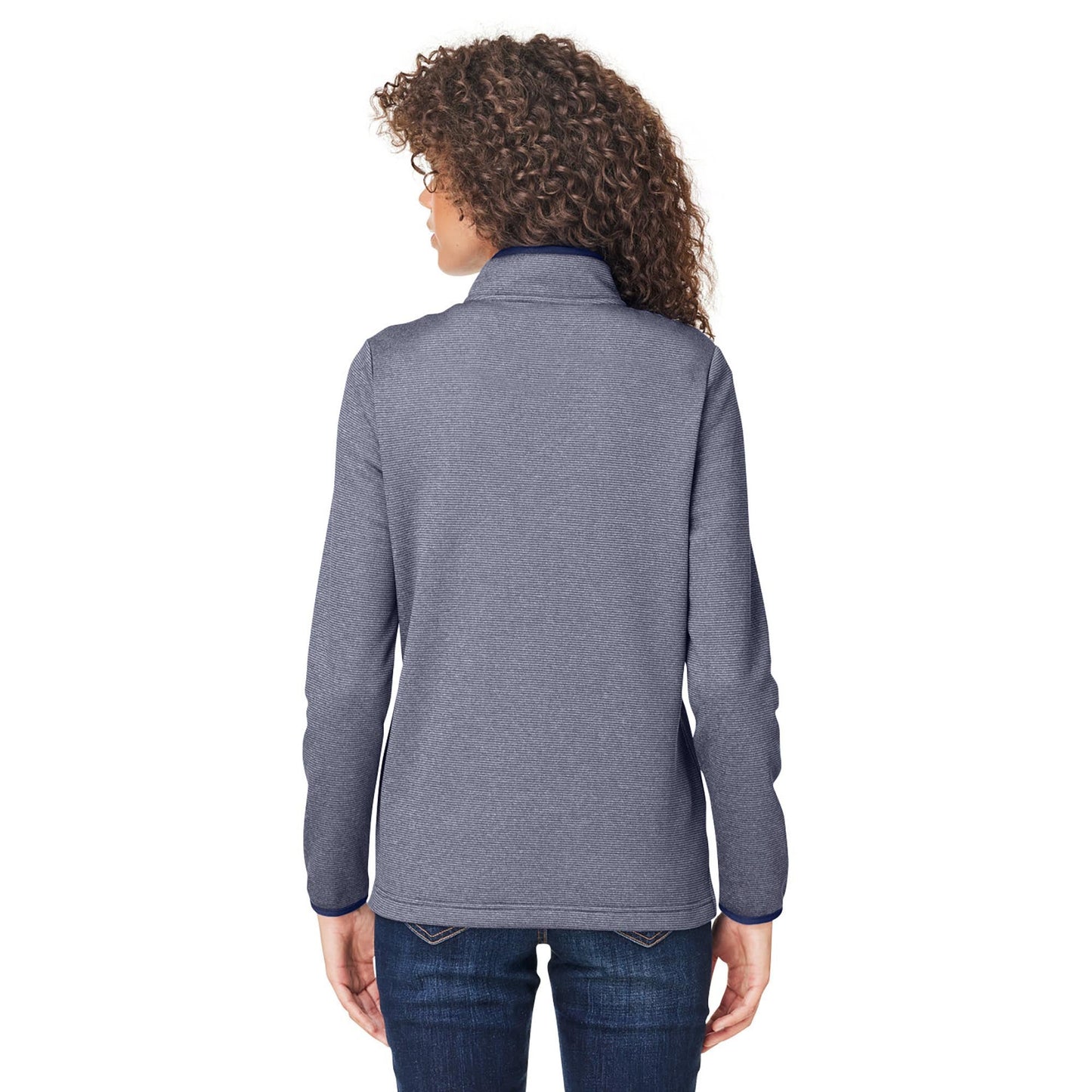 Black/White Jacket - Core 365 - Heathered Stripe