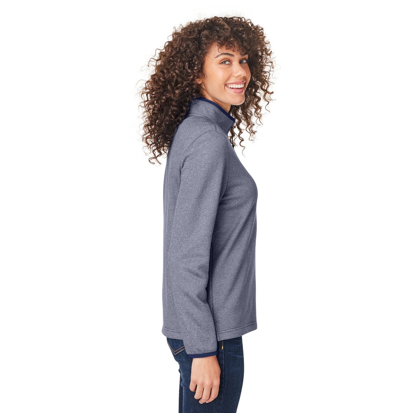 Black/White Jacket - Core 365 - Heathered Stripe