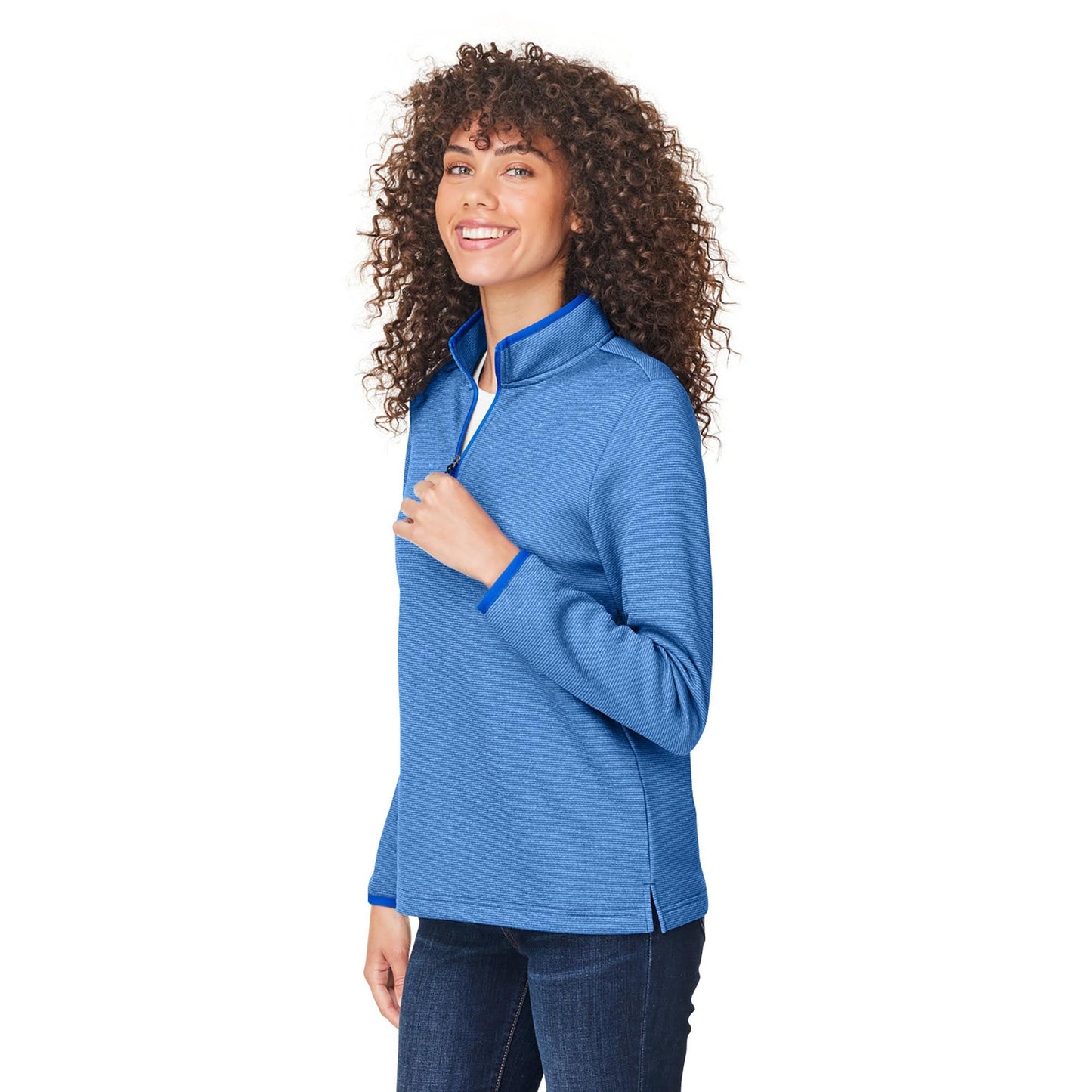 Black/White Jacket - Core 365 - Heathered Stripe