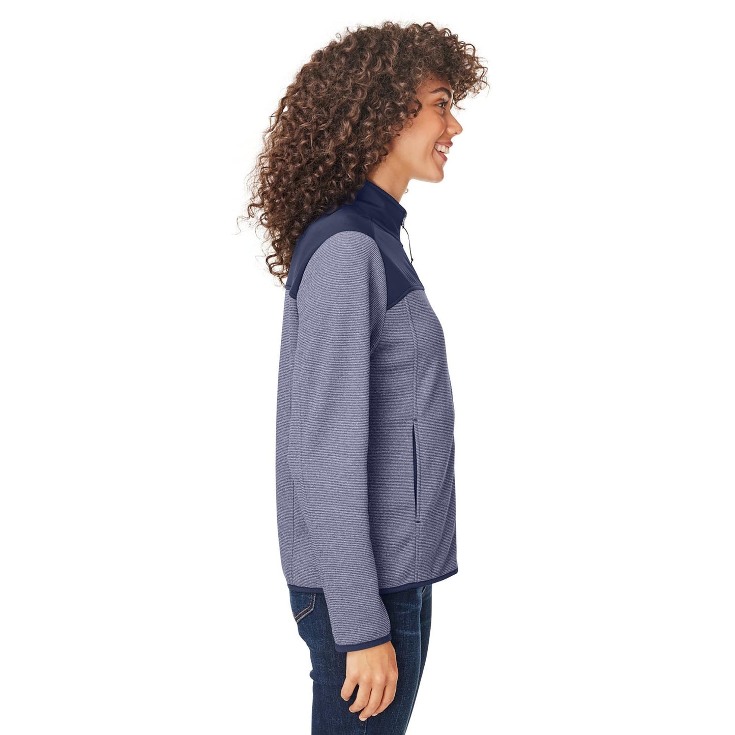 Black/White Jacket - Core 365 - Heathered Knit