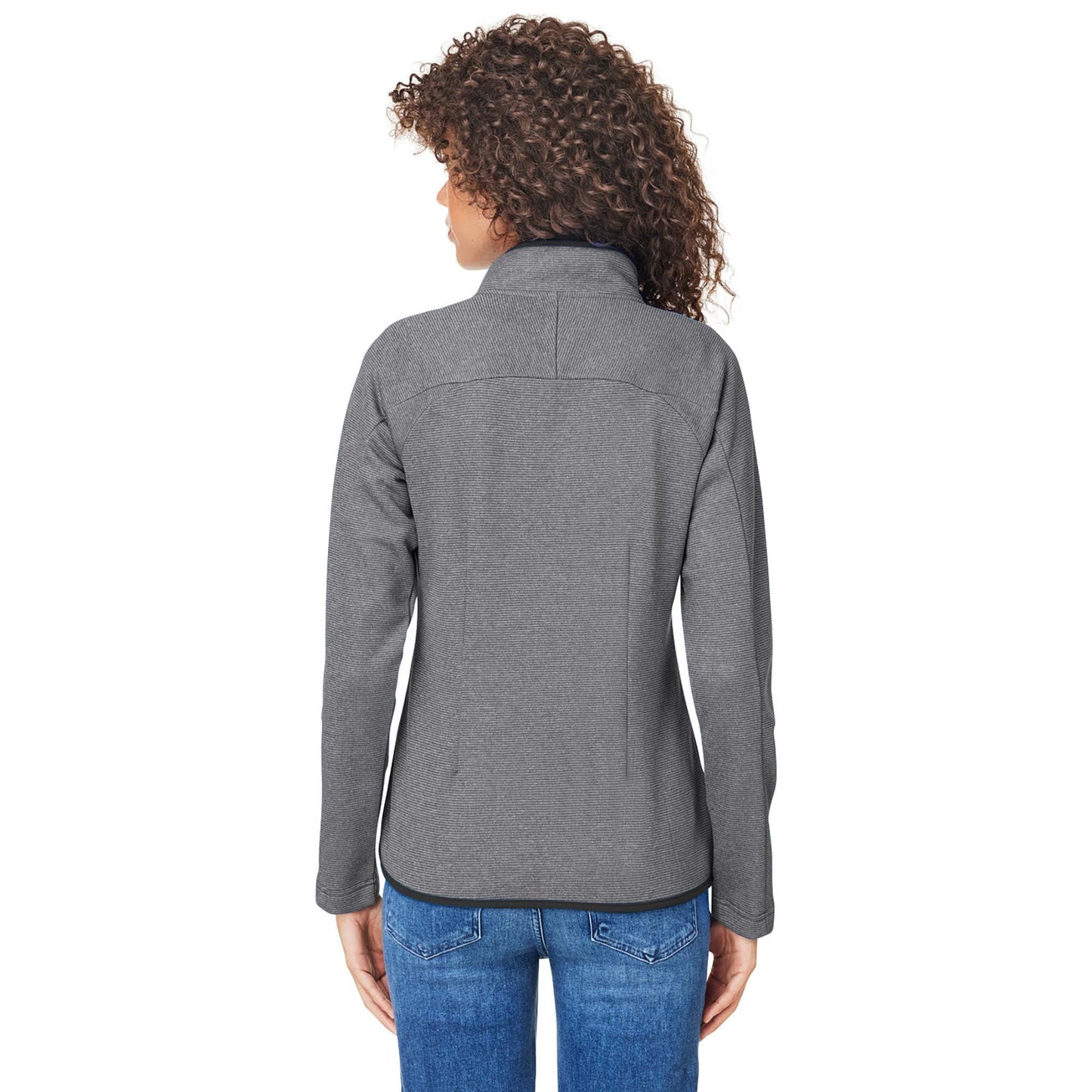 Black/White Jackets - Core 365 - Heathered Stripe Design