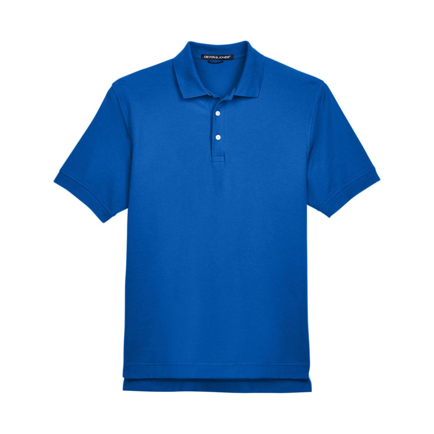 Black Polo Shirt - Devon & Jones - Pima Cotton Soft