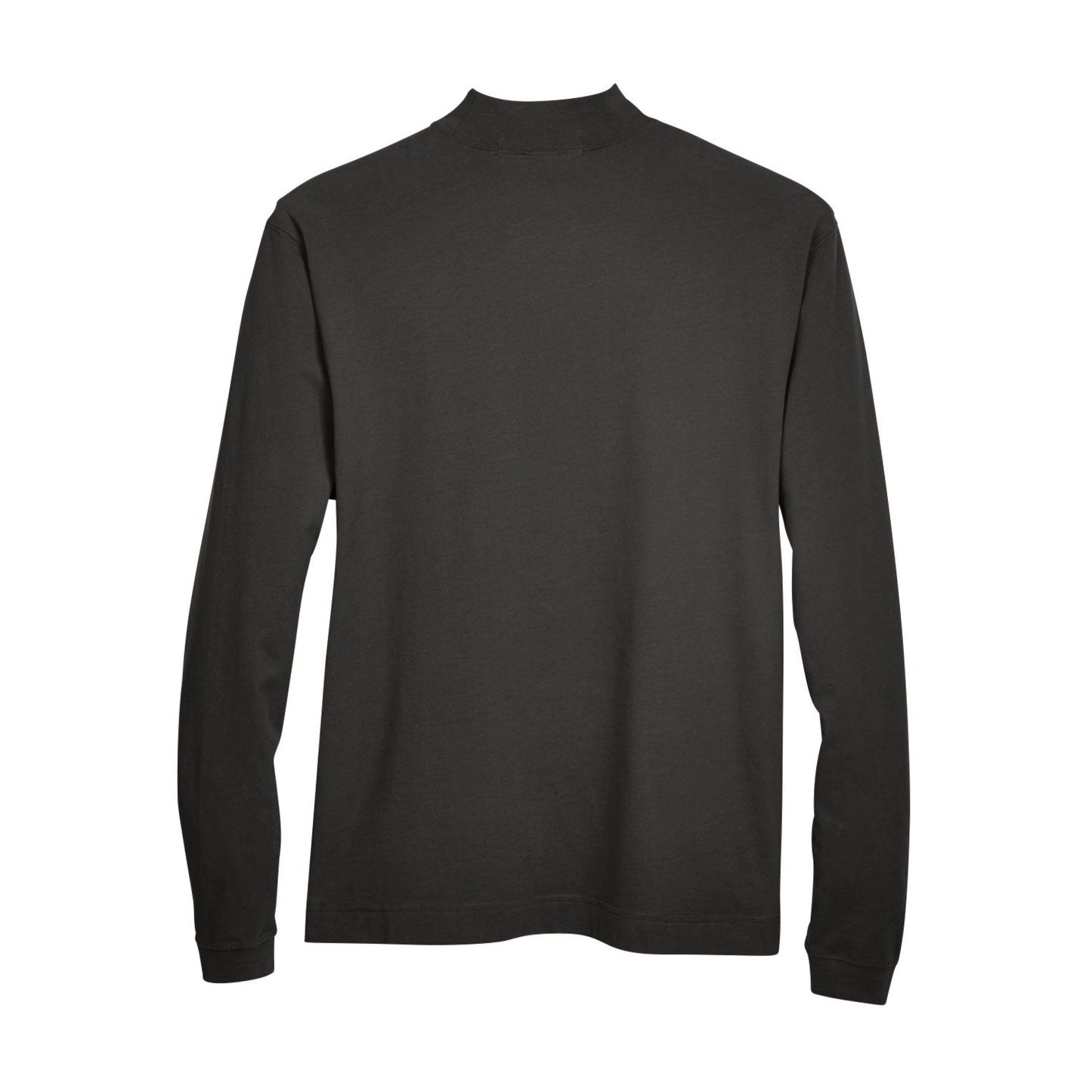 Black Sweatshirts - Soft Mock Turtleneck - Devon & Jones - Cotton Comfort