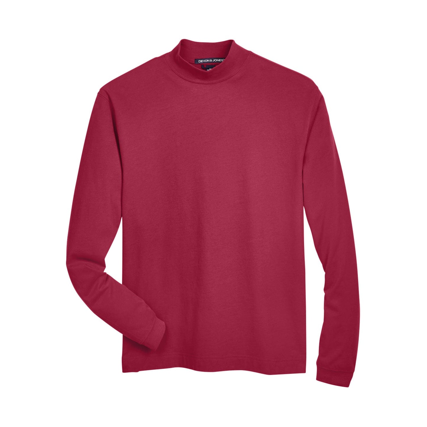 Black Sweatshirts - Soft Mock Turtleneck - Devon & Jones - Cotton Comfort