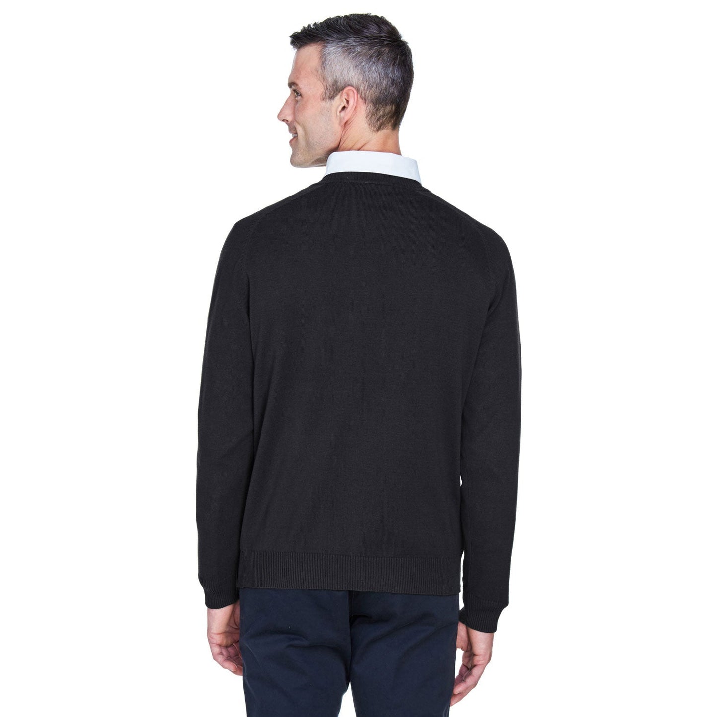 Black Sweaters - Lightweight Sweater - Devon & Jones - Cotton