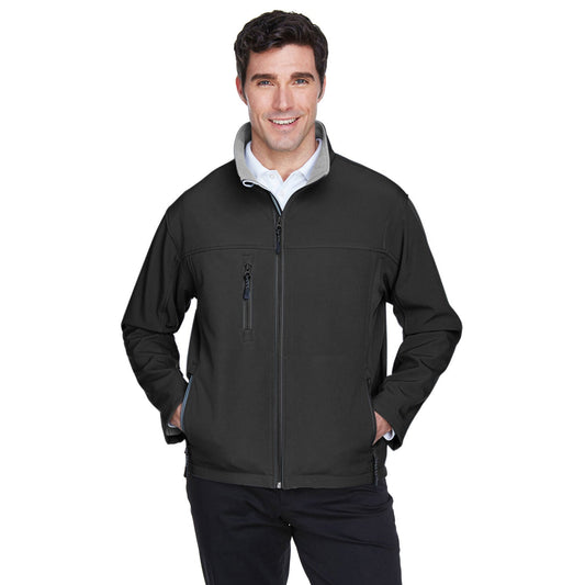 Black Soft Shell Jacket - Devon & Jones - Waterproof Design