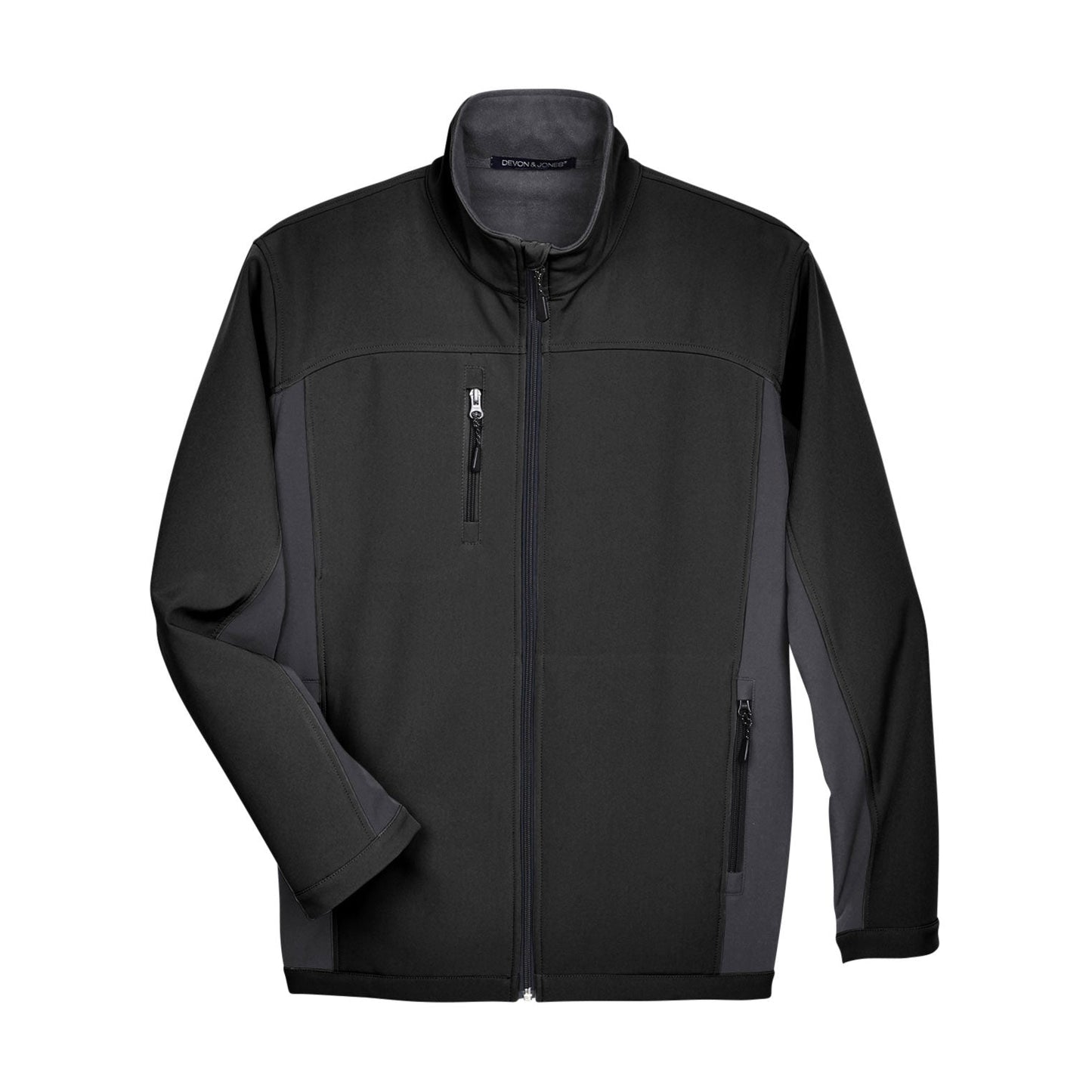 Black Soft Shell Jacket - Devon & Jones - Waterproof Design