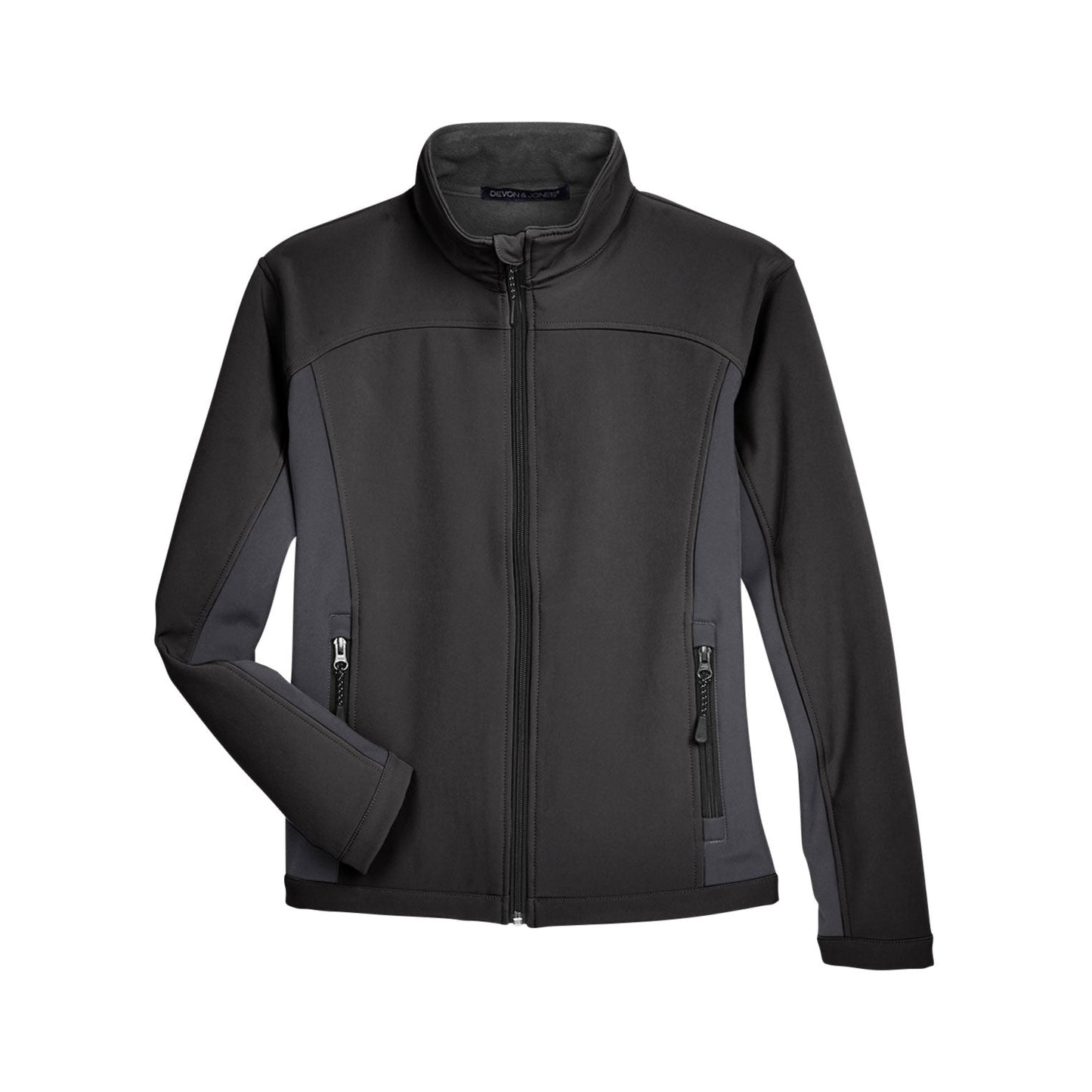 Black/Dark Charcoal Jacket - Devon & Jones - Soft Shell