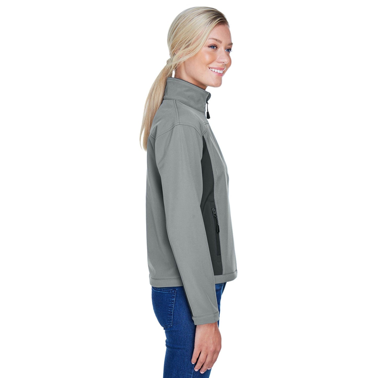 Black/Dark Charcoal Jacket - Devon & Jones - Soft Shell