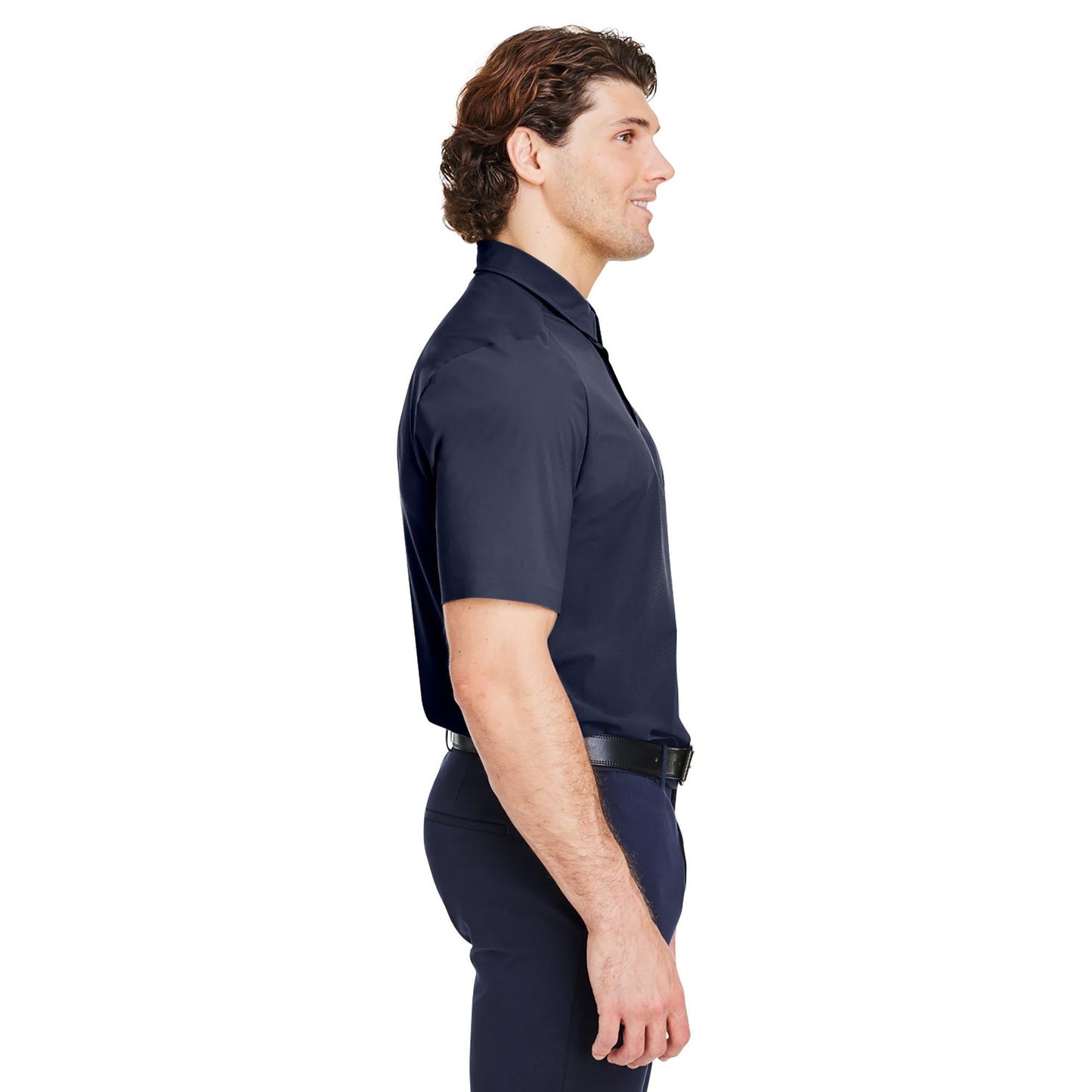 Black Polo Shirt - Devon & Jones - Performance Fabric