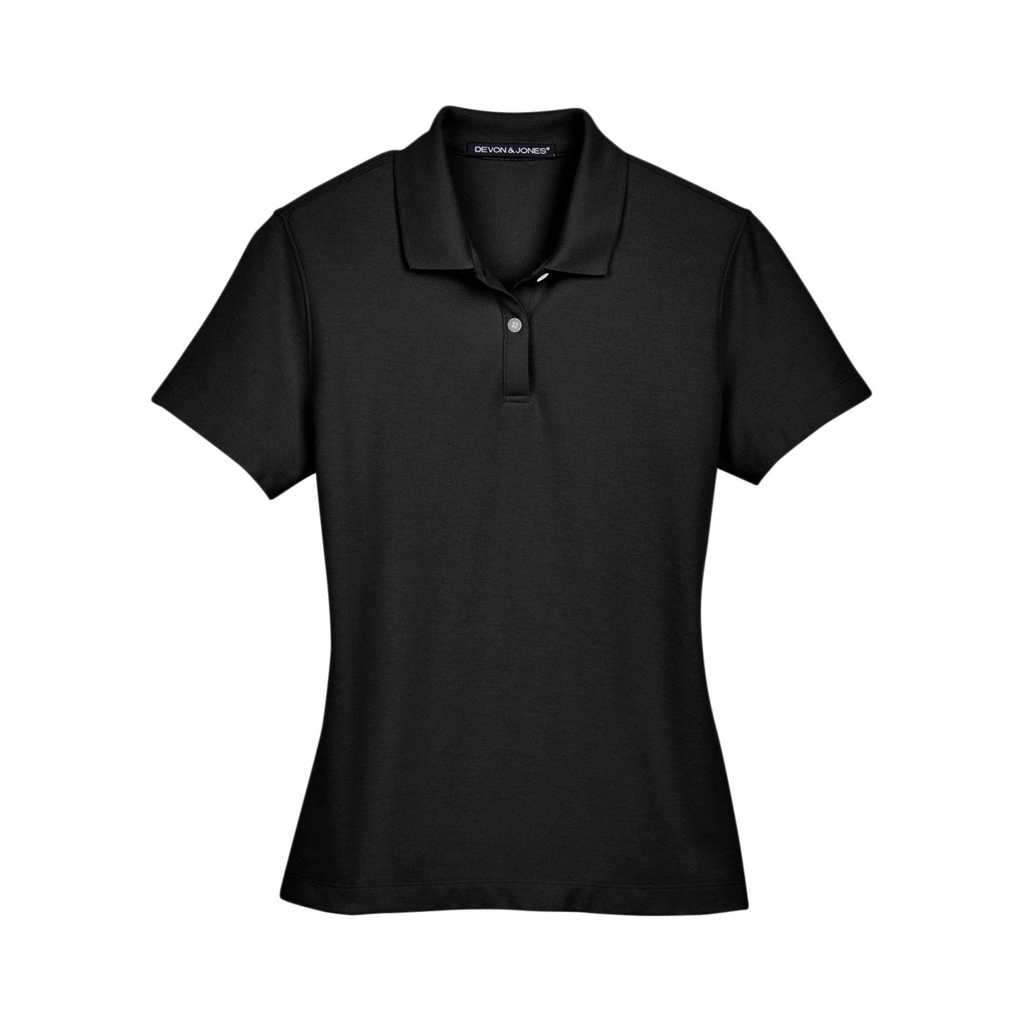 Black Polo Shirts - Devon & Jones - Moisture-Wicking