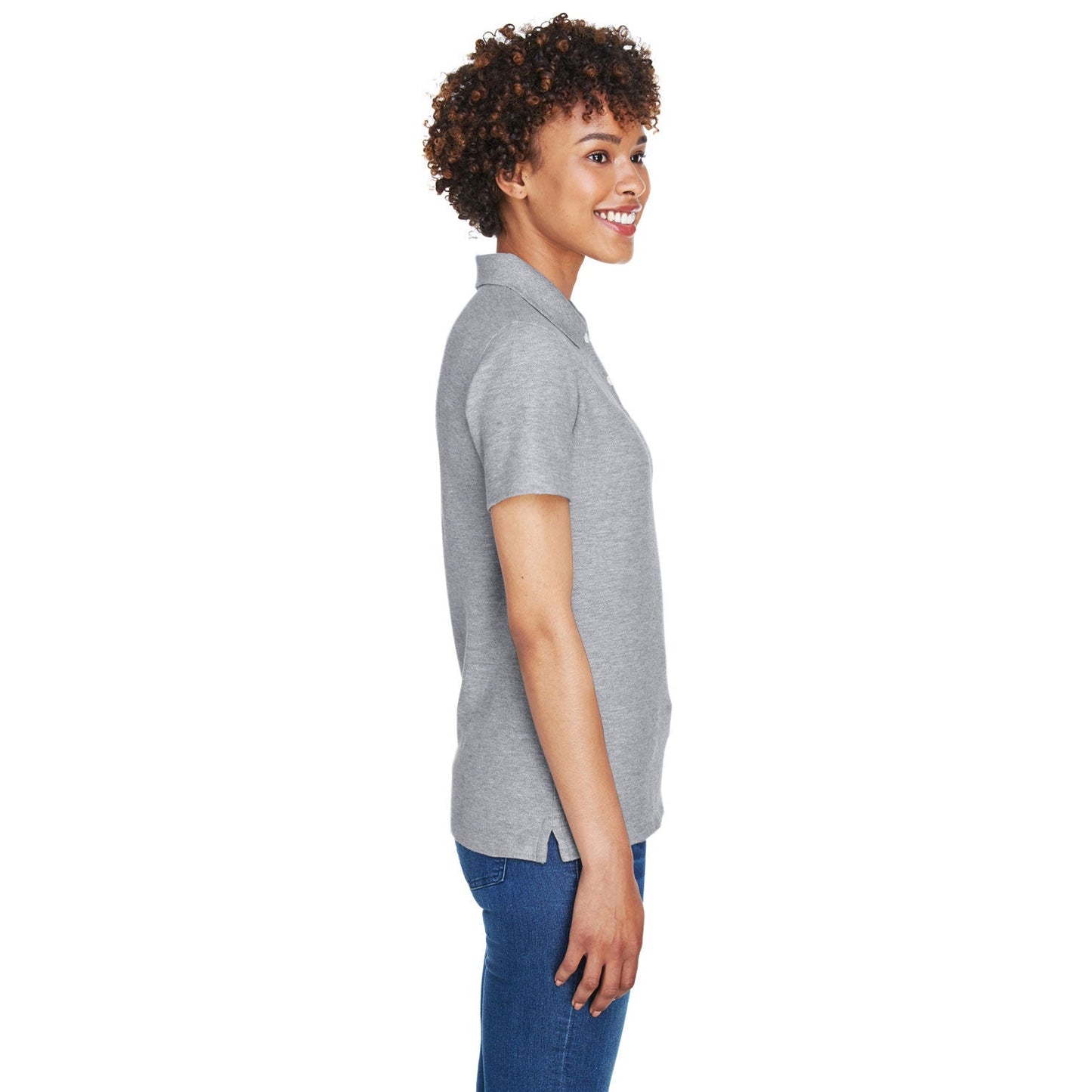 Black Polo Shirts - Devon & Jones - Moisture-Wicking