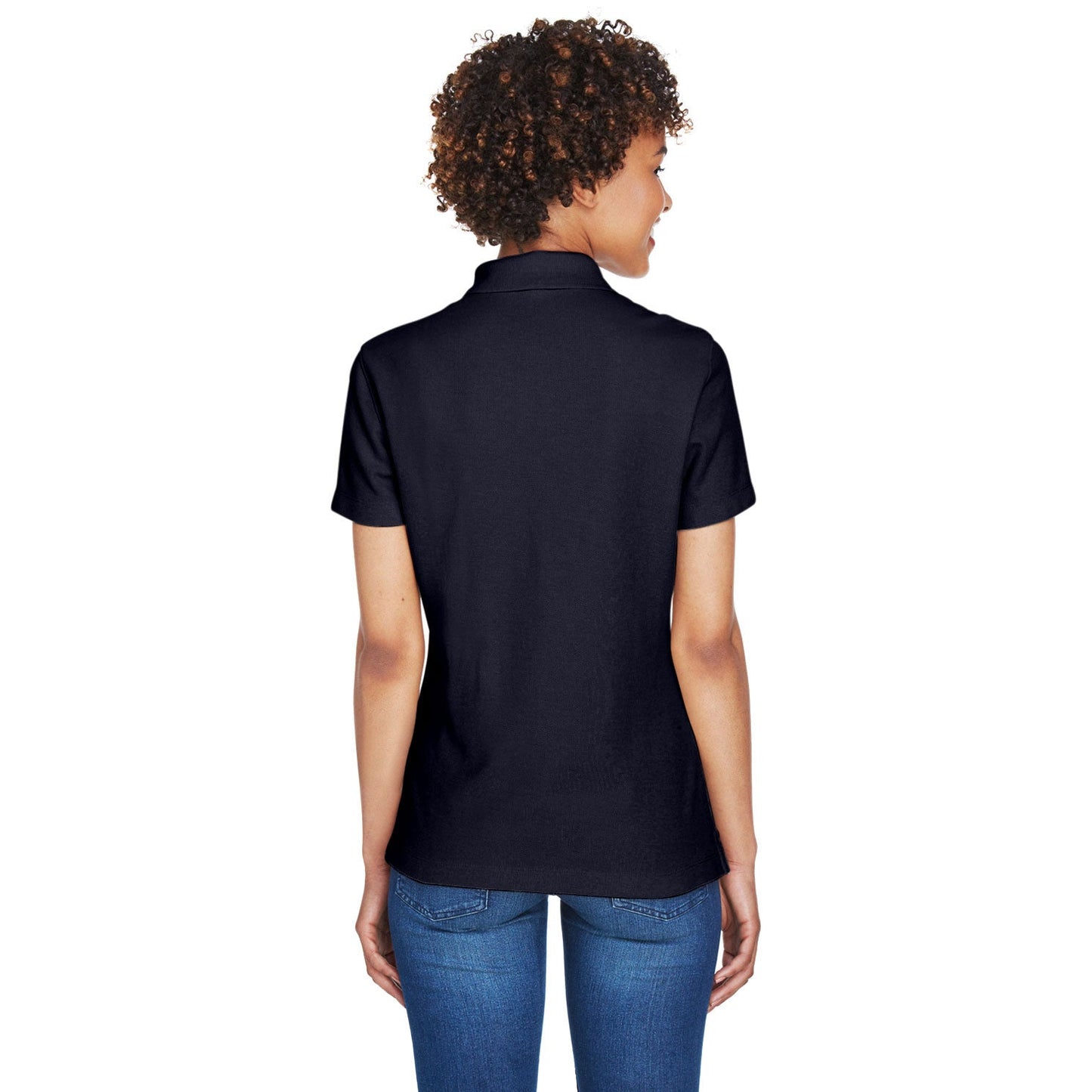 Black Polo Shirts - Devon & Jones - Moisture-Wicking