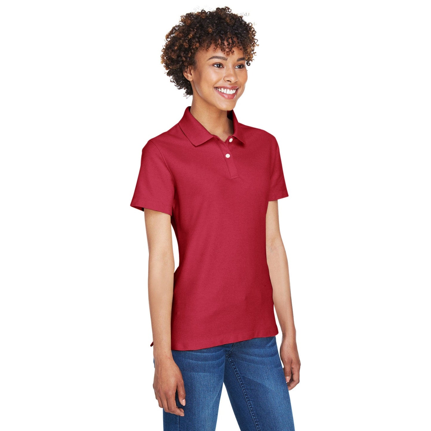 Black Polo Shirts - Devon & Jones - Moisture-Wicking