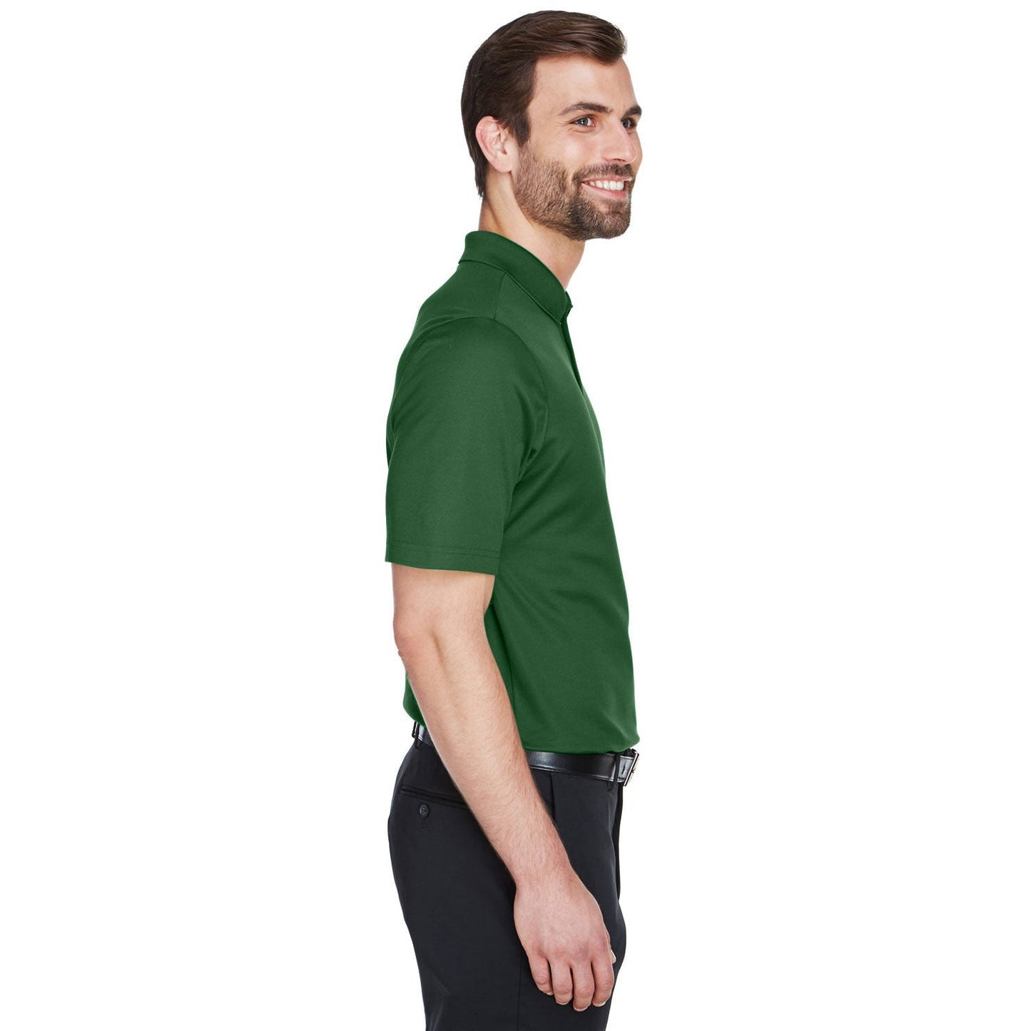 Black Polo Shirts - Devon & Jones - Performance Fabric